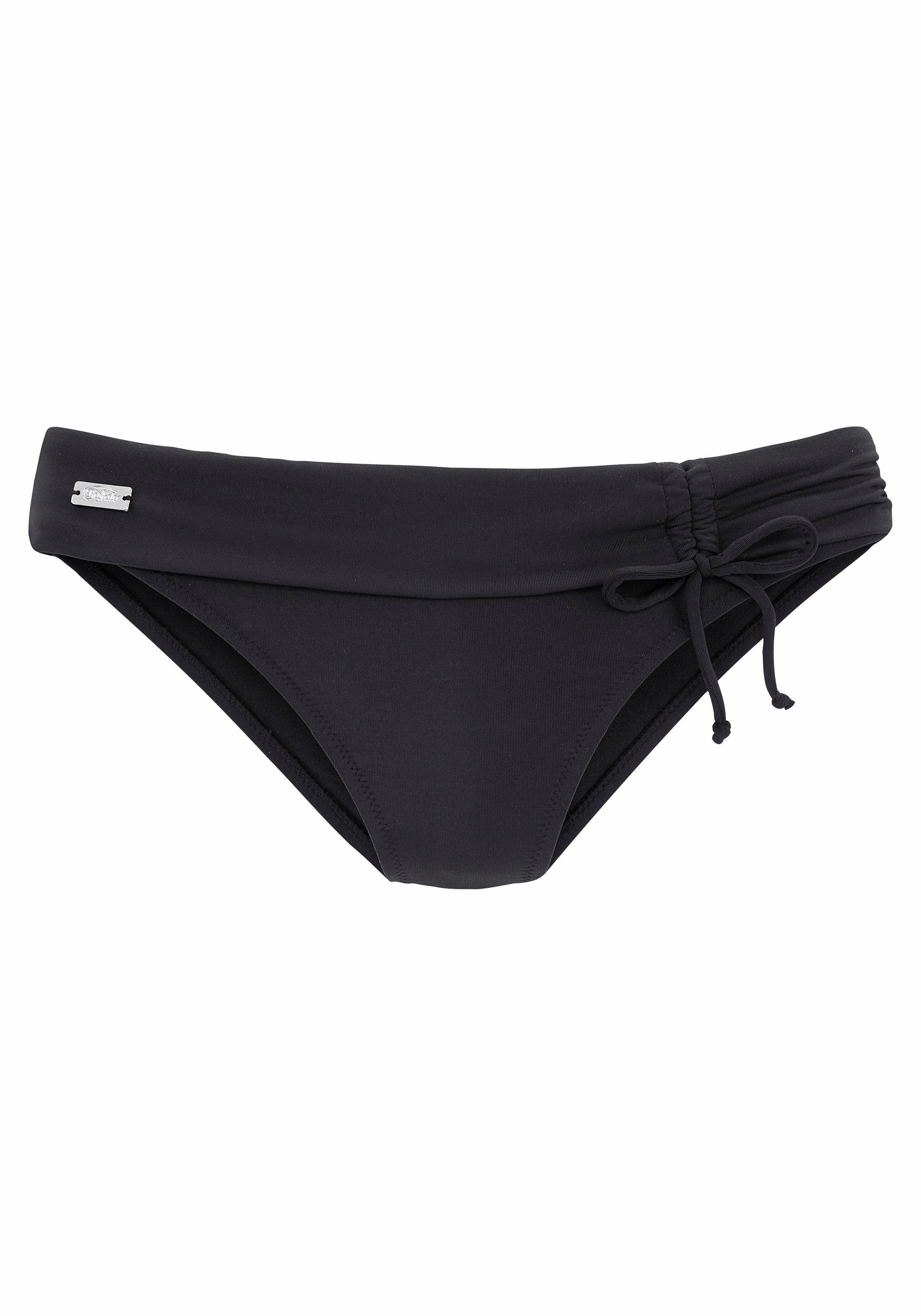 Buffalo Bikinibroekje Happy met omslagband bikini broekjes maat 40 zwart