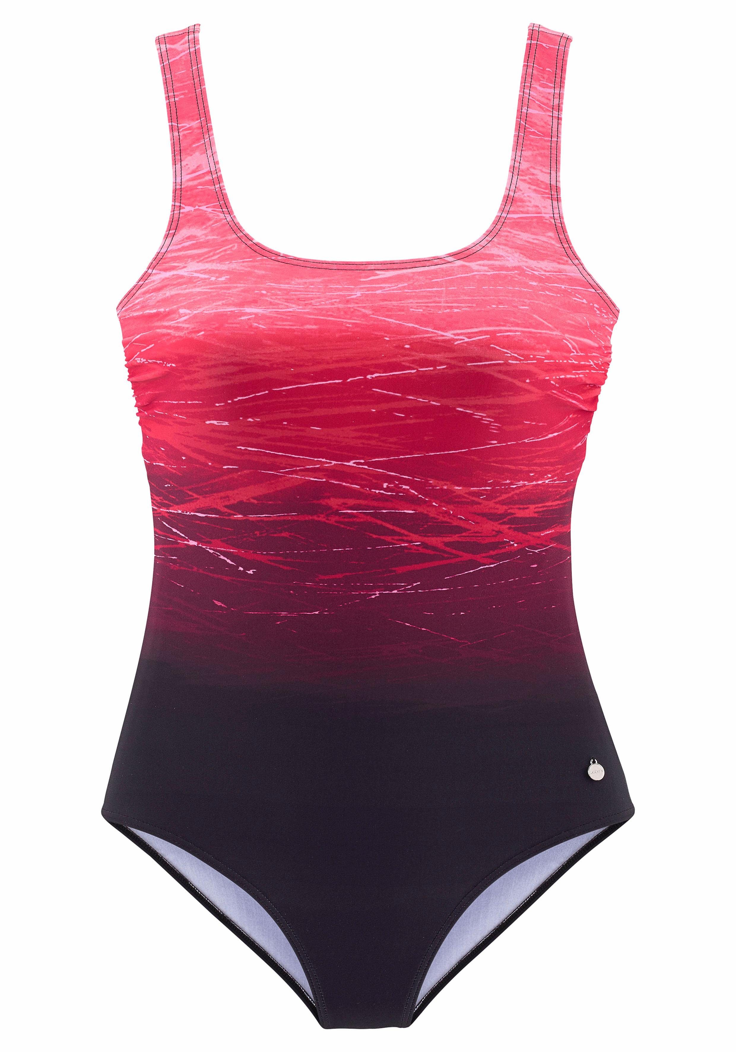 Lascana Badpak met batikprint en modellerend effect