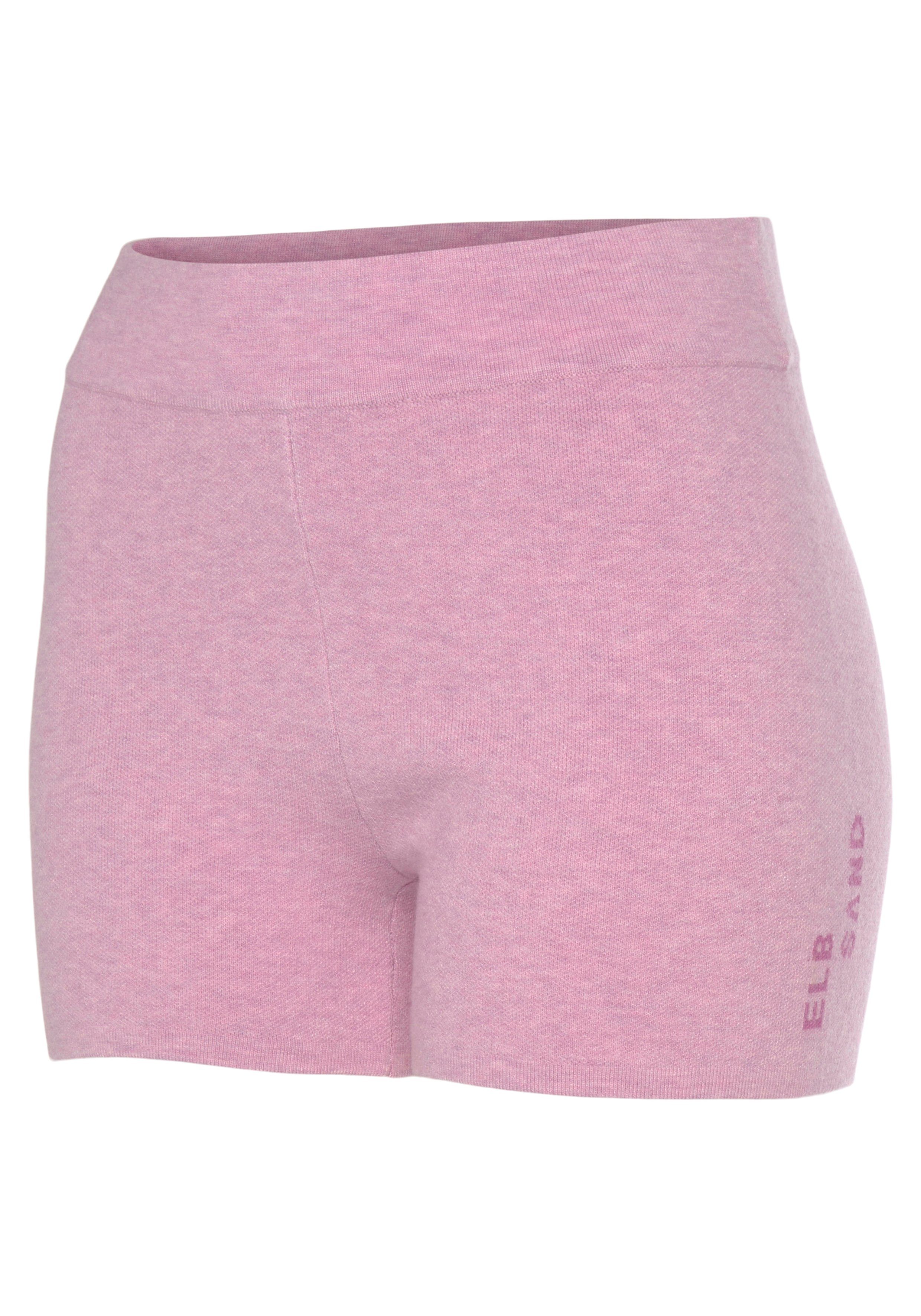 Elbsand Tricotbroek Korte broek van hoogwaardig breiwerk, met logostiksel, loungewear
