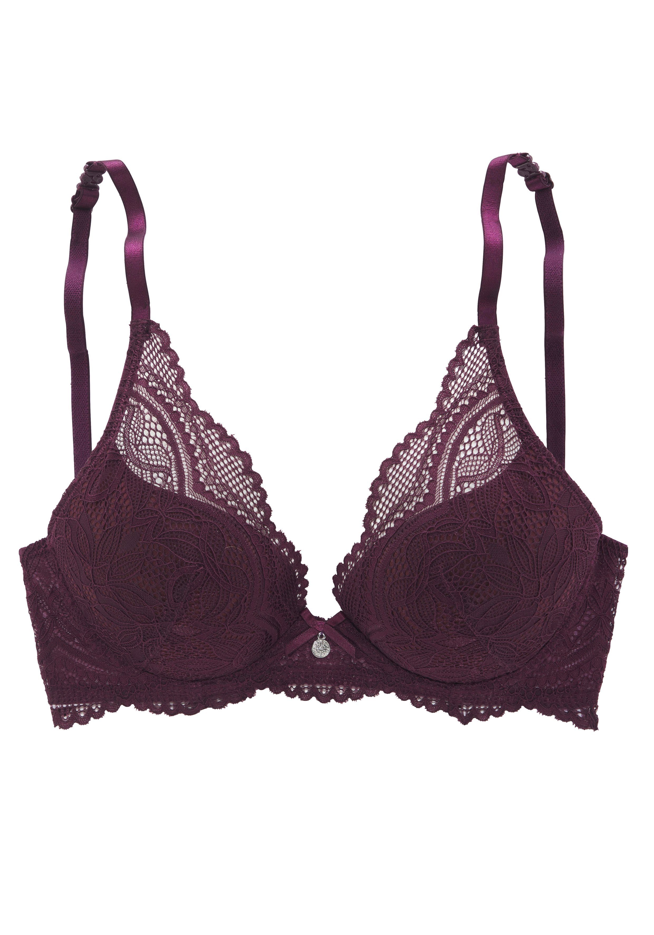 Nuance Bh met halterbandjes Vivianna met verschillende bandjes varianten, met bloemige kant, lingerie