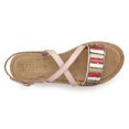 lascana sandalen van leer met decoratief band roze