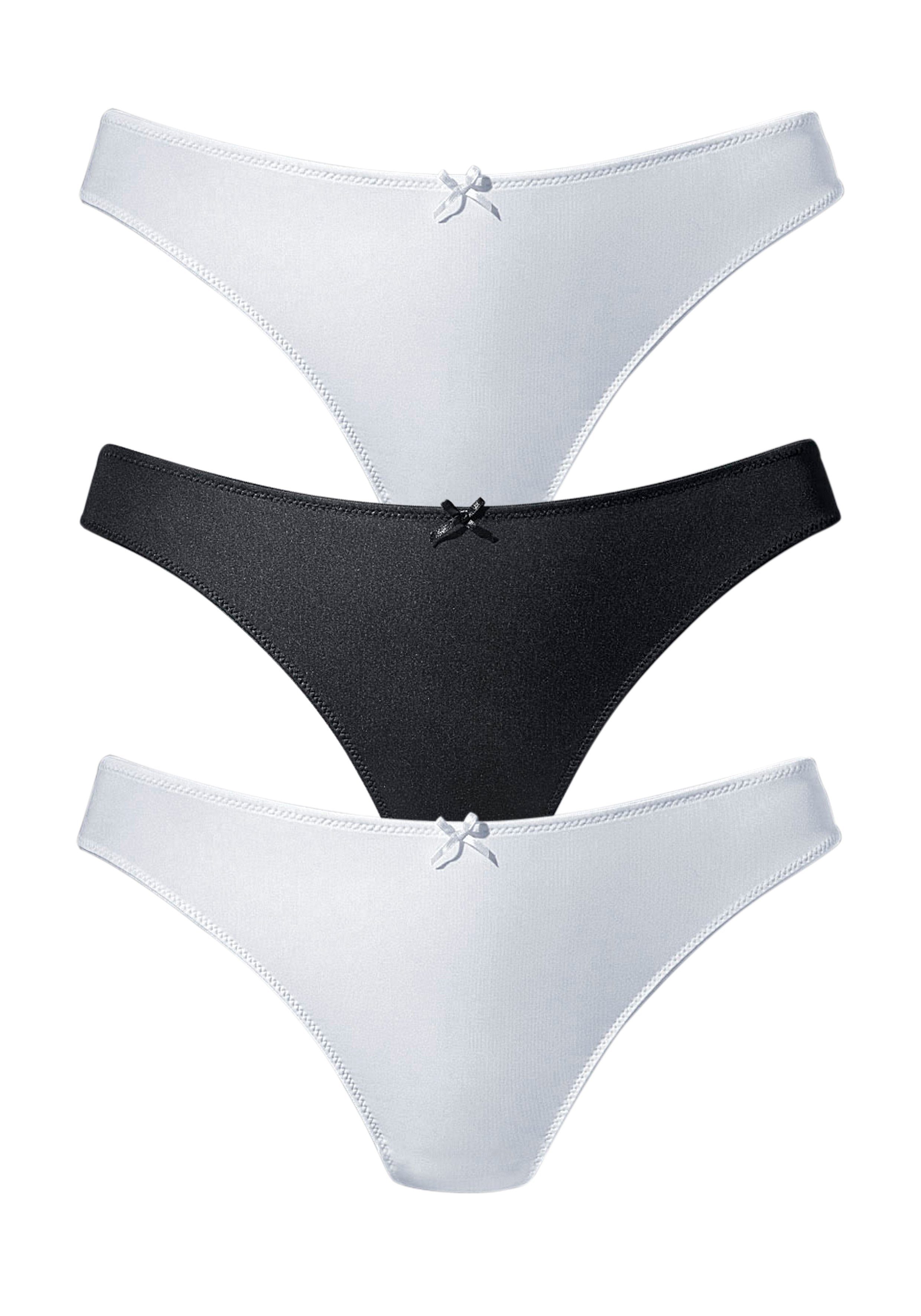 Petite fleur String achter geheel van fijne jacquard-kant (3 stuks)