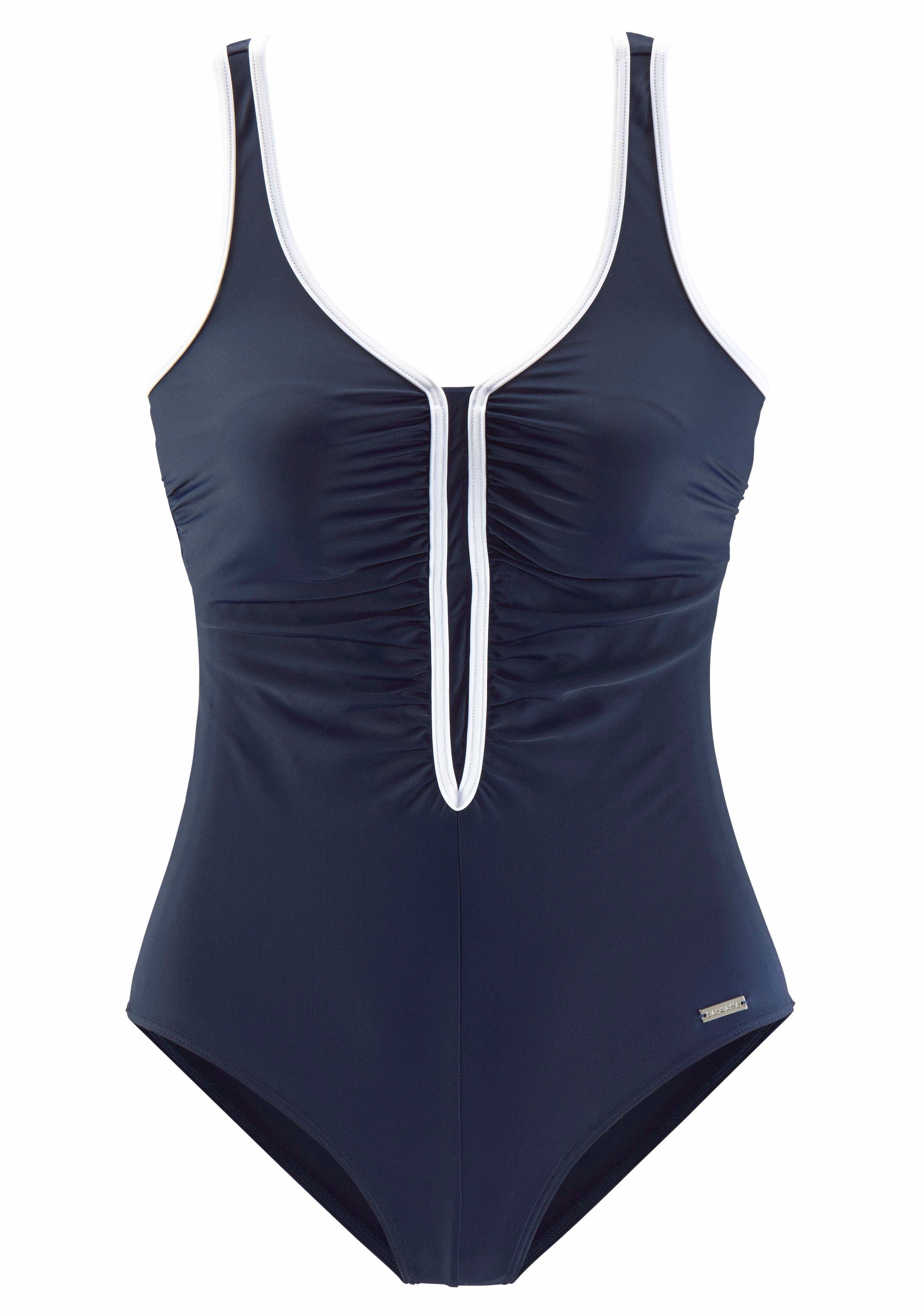 Lascana Badpak met contrastpaspel en modellerend effect