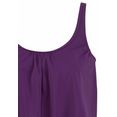 lascana oversized tankini met ruches paars