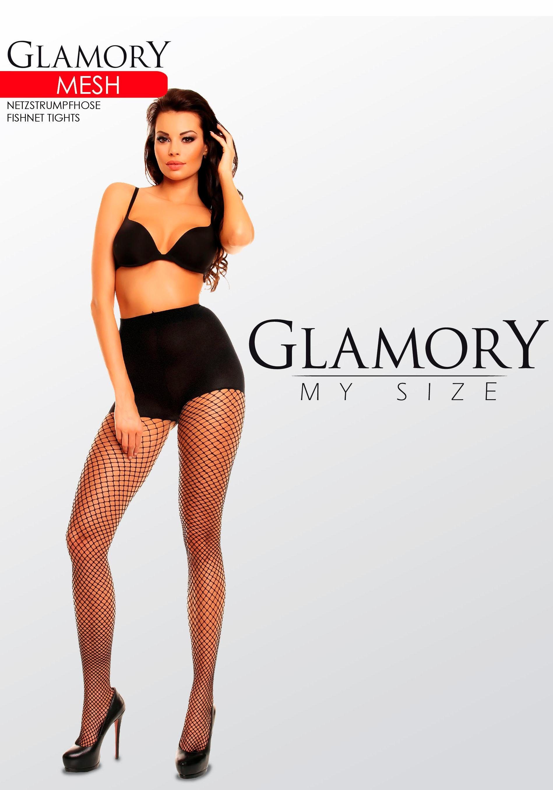 GLAMORY Netpantykousen Visnet-look, t/m mt. 62, zachte microvezel (1 stuk)