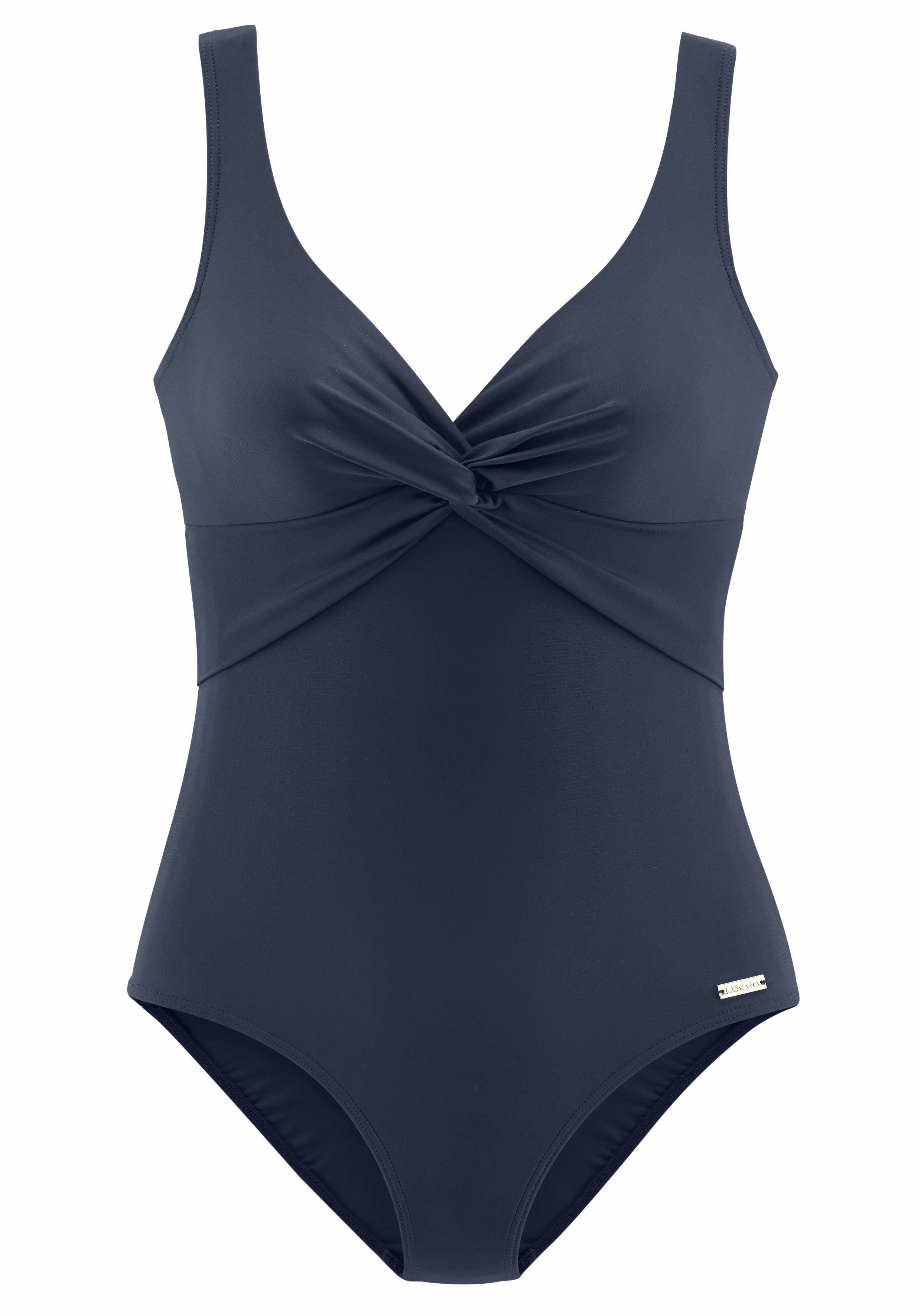 Lascana Badpak met shaping-inzet voor, ingebouwde softcups, met rimpelingen