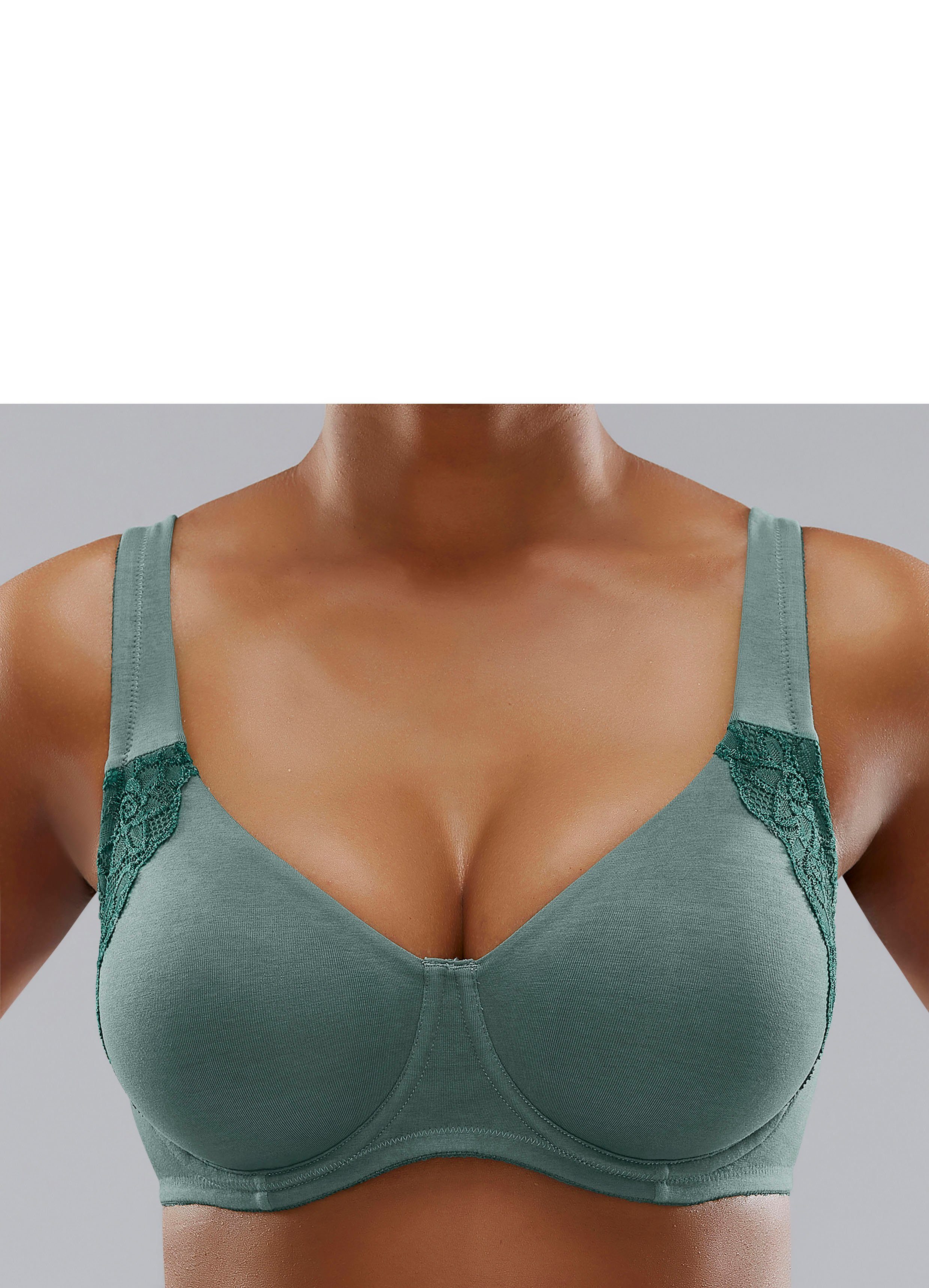 Petite fleur Minimizer-bh met beugel, met dubbellaagse cups en bredere bandjes (Set van 2)