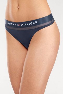 tommy hilfiger underwear string met iets transparante meshinzet blauw