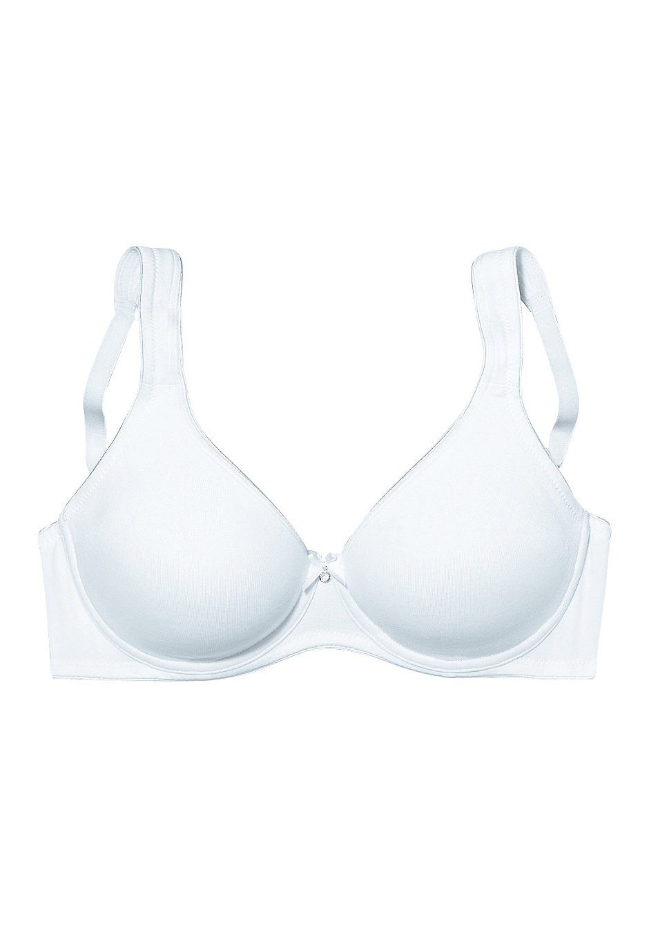 Lascana T-shirt-bh Perfect basic met beugel en ongevulde cups, van zijdeachtige microvezel