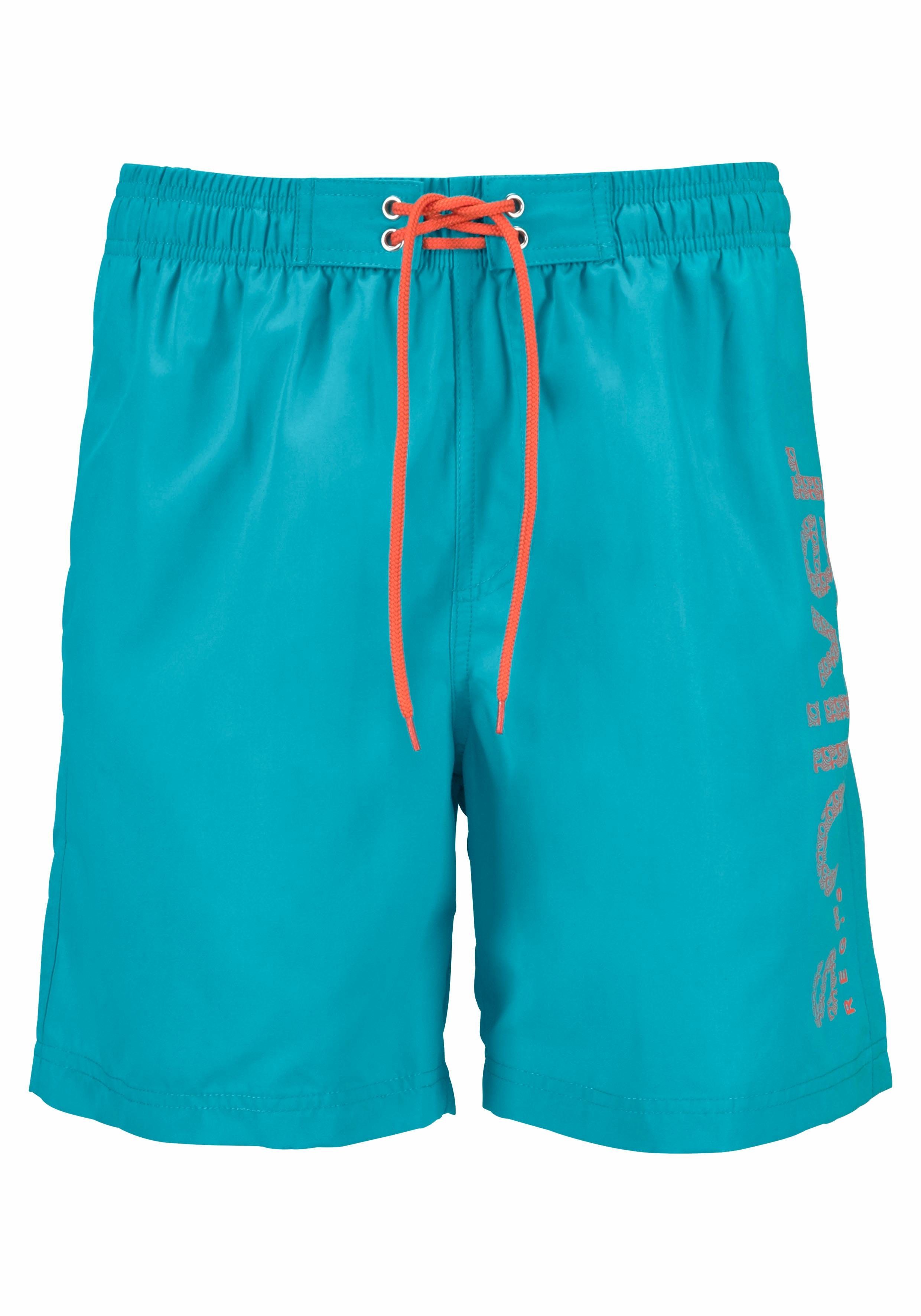 s.Oliver RED LABEL Beachwear Zwemshort met trendy logoprint