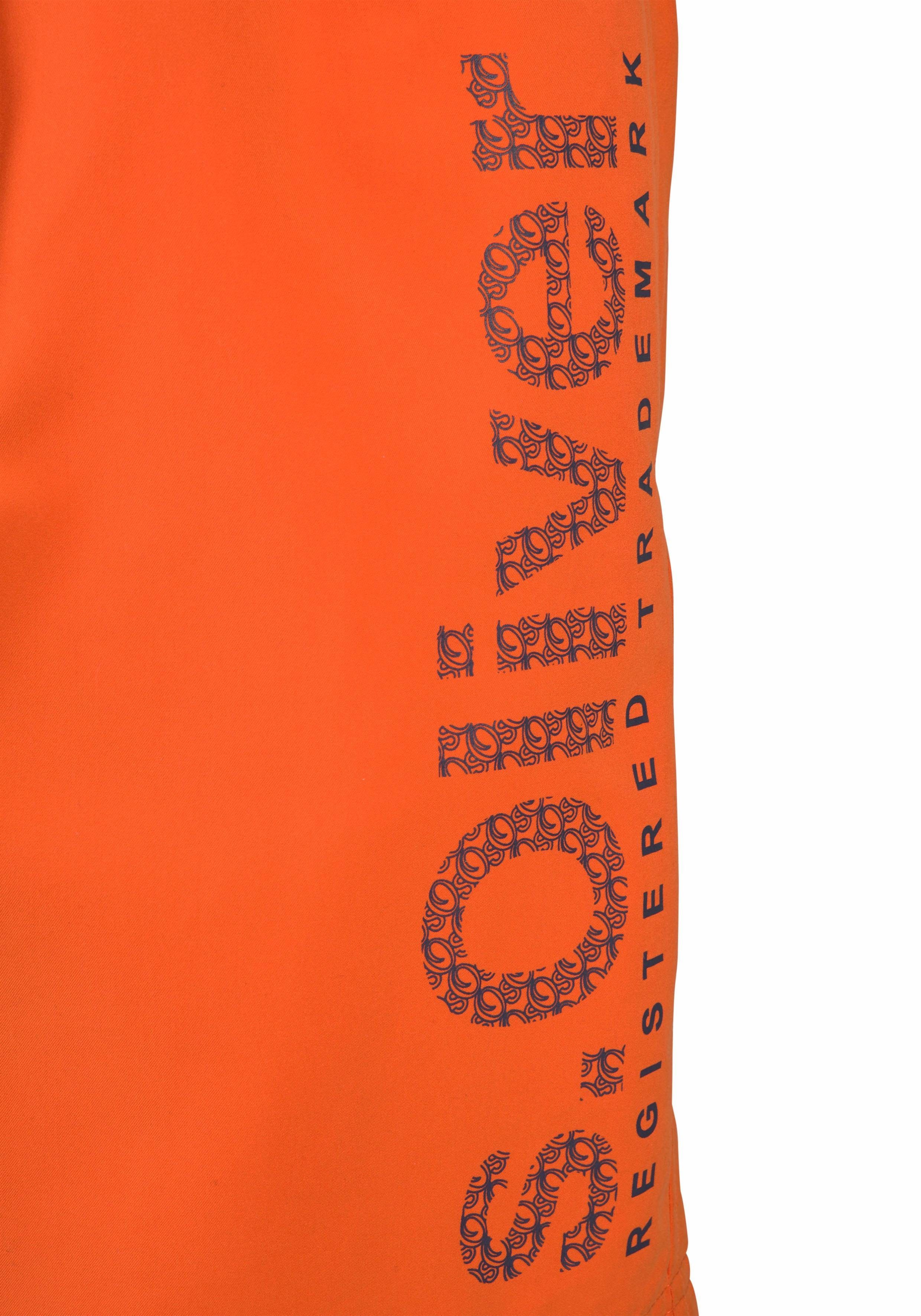 s.Oliver RED LABEL Beachwear Zwemshort met trendy logoprint