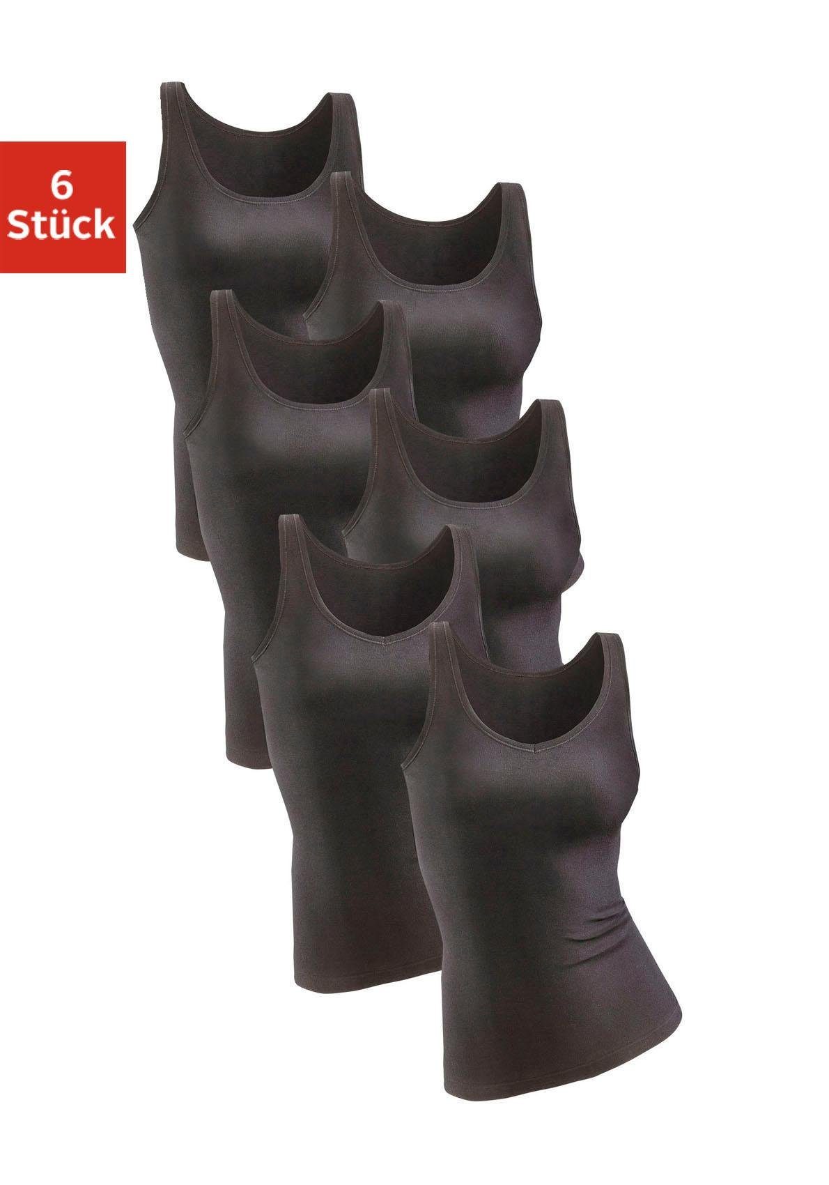 Petite fleur Hemd van pure katoen, tanktop, onderhemd (6 stuks, Set van 6)