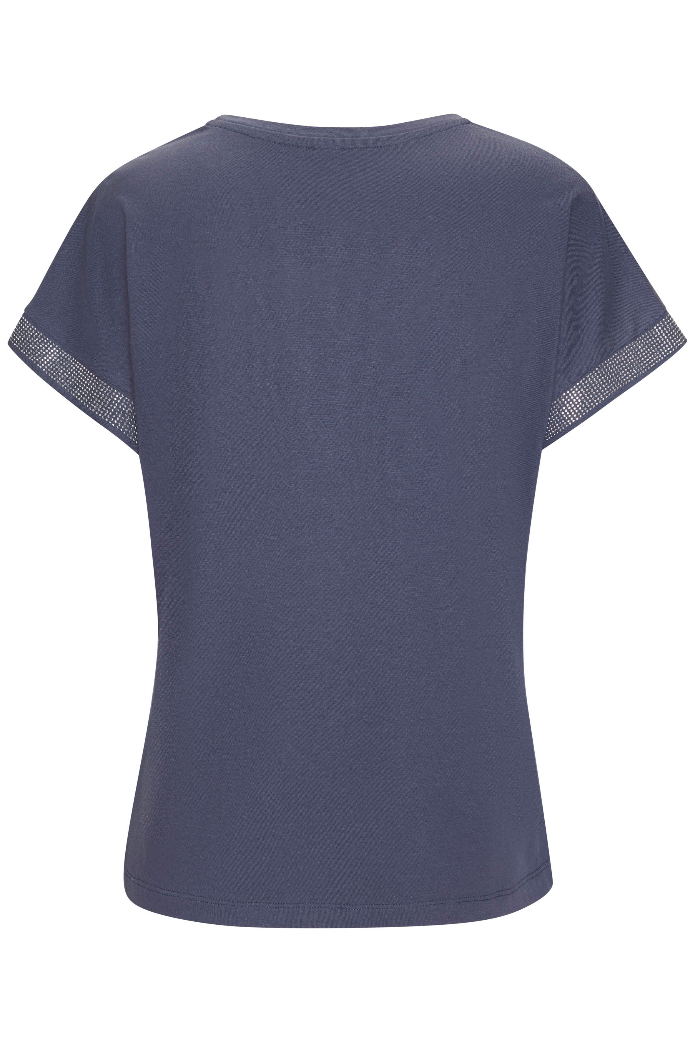 Lascana Shirt met korte mouwen Met glinsterend strass-ontwerp op de arm