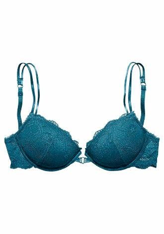 Lascana Push-up-bh met praktische voorknopsluiting en delicate spaghettibandjes, lingerie