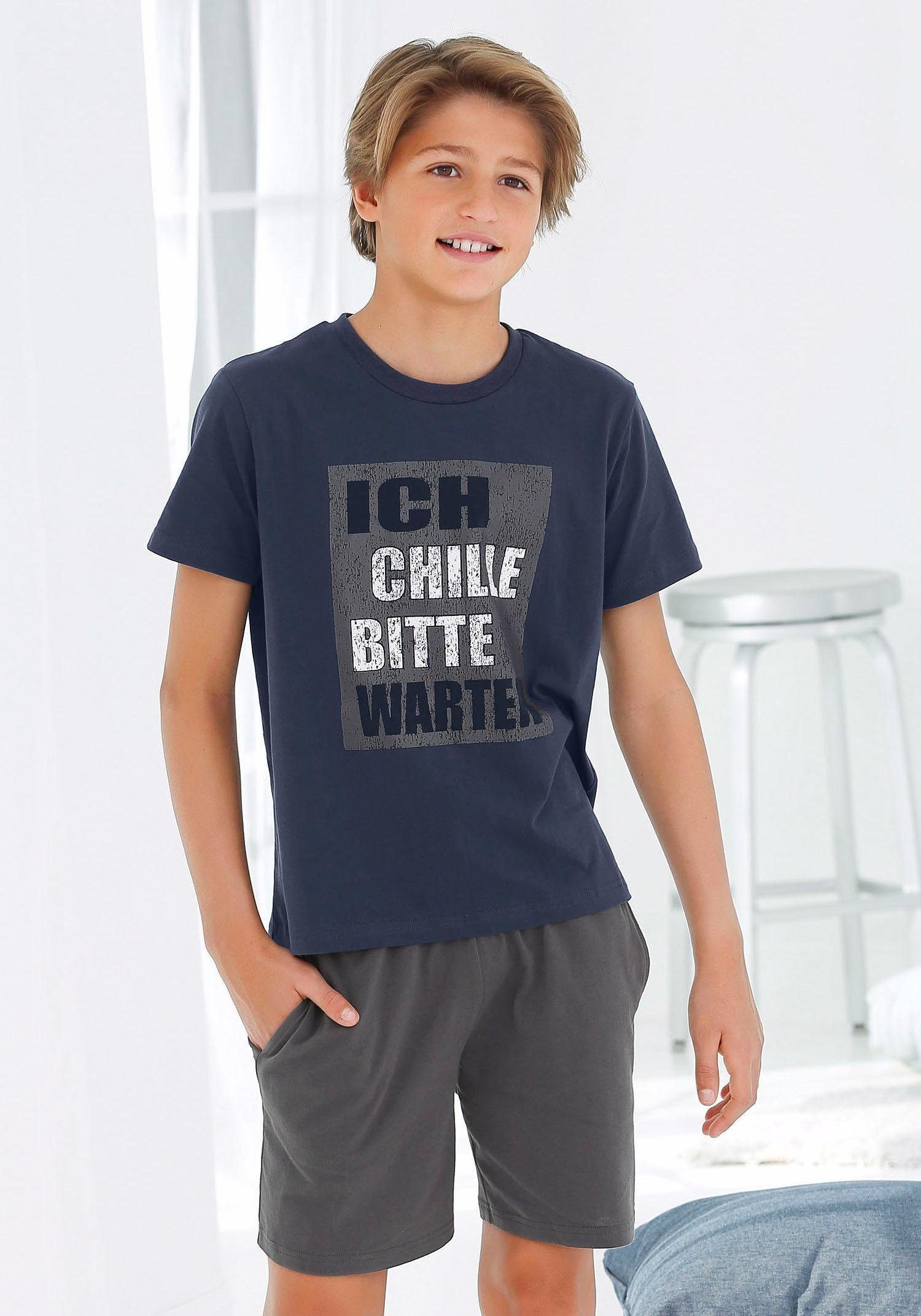AUTHENTIC LE JOGGER Pyjama Pyjama van katoen (2-delig, 1 stuk)
