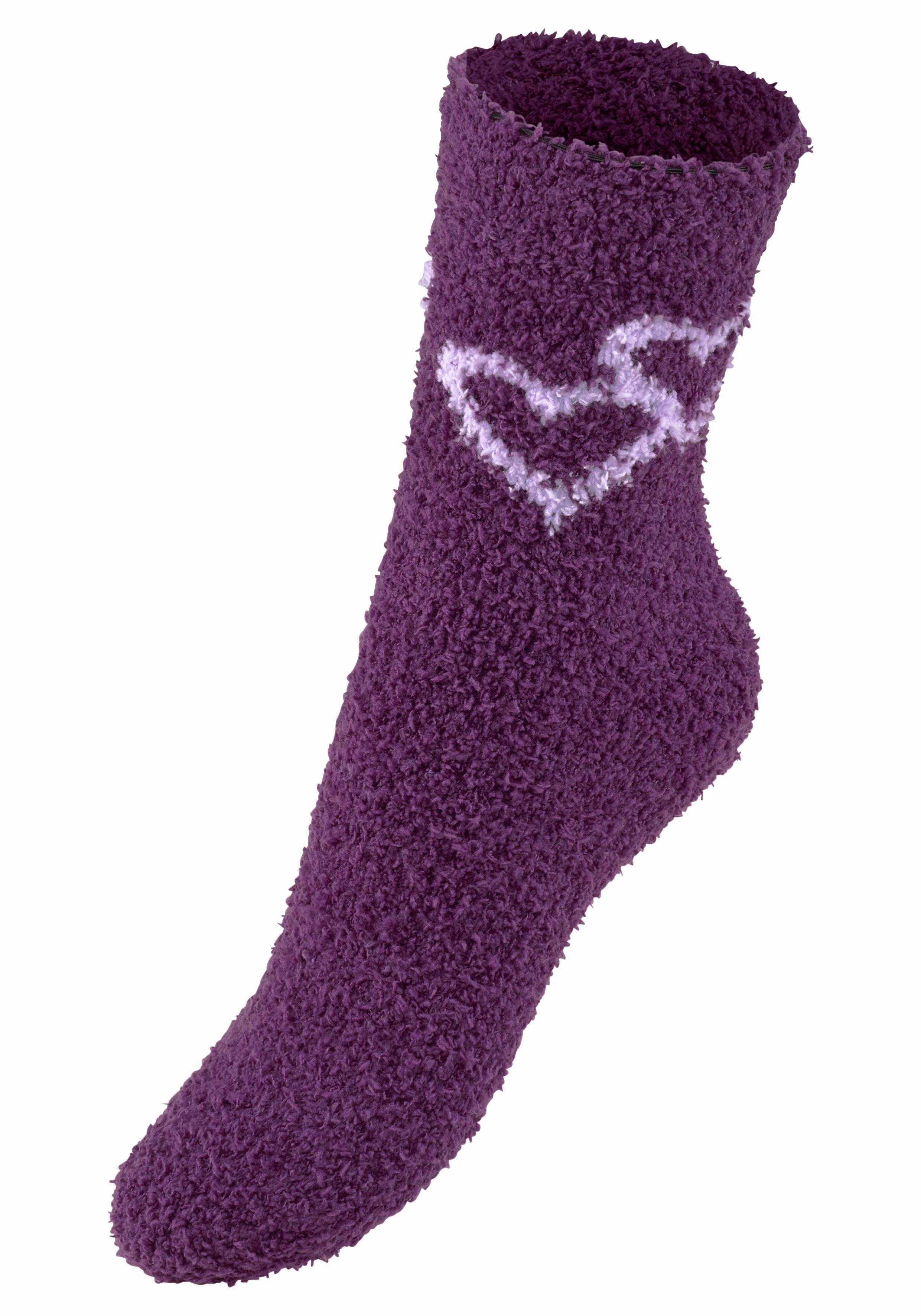 Lavana Wellness-sokken met harten bij de band (set, 5 paar)