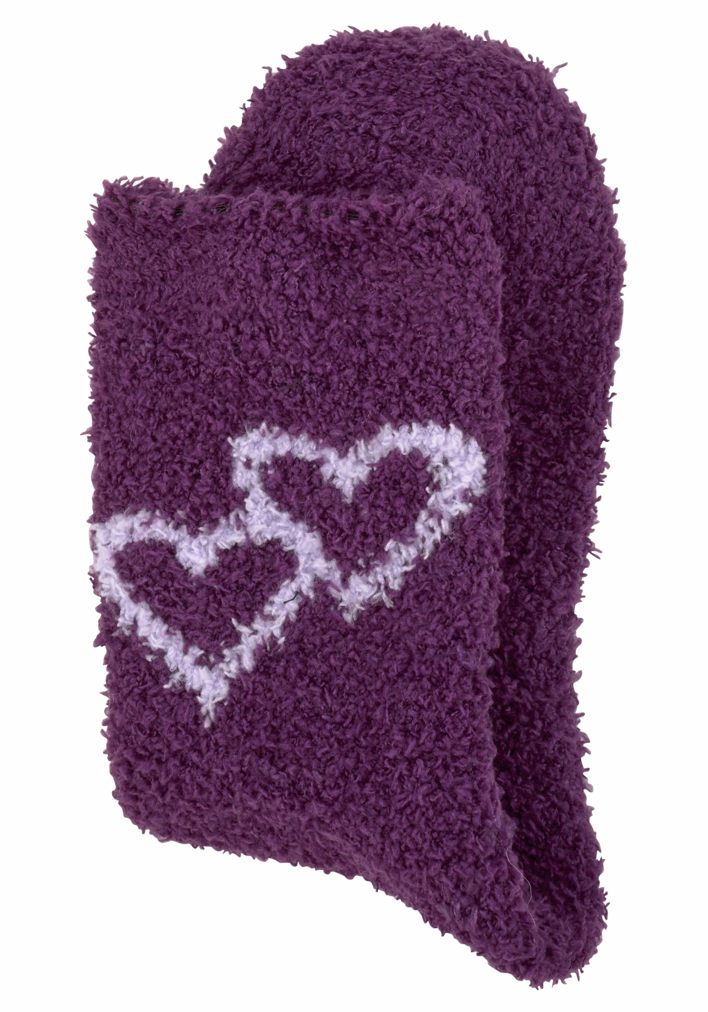 Lavana Wellness-sokken met harten bij de band (set, 5 paar)