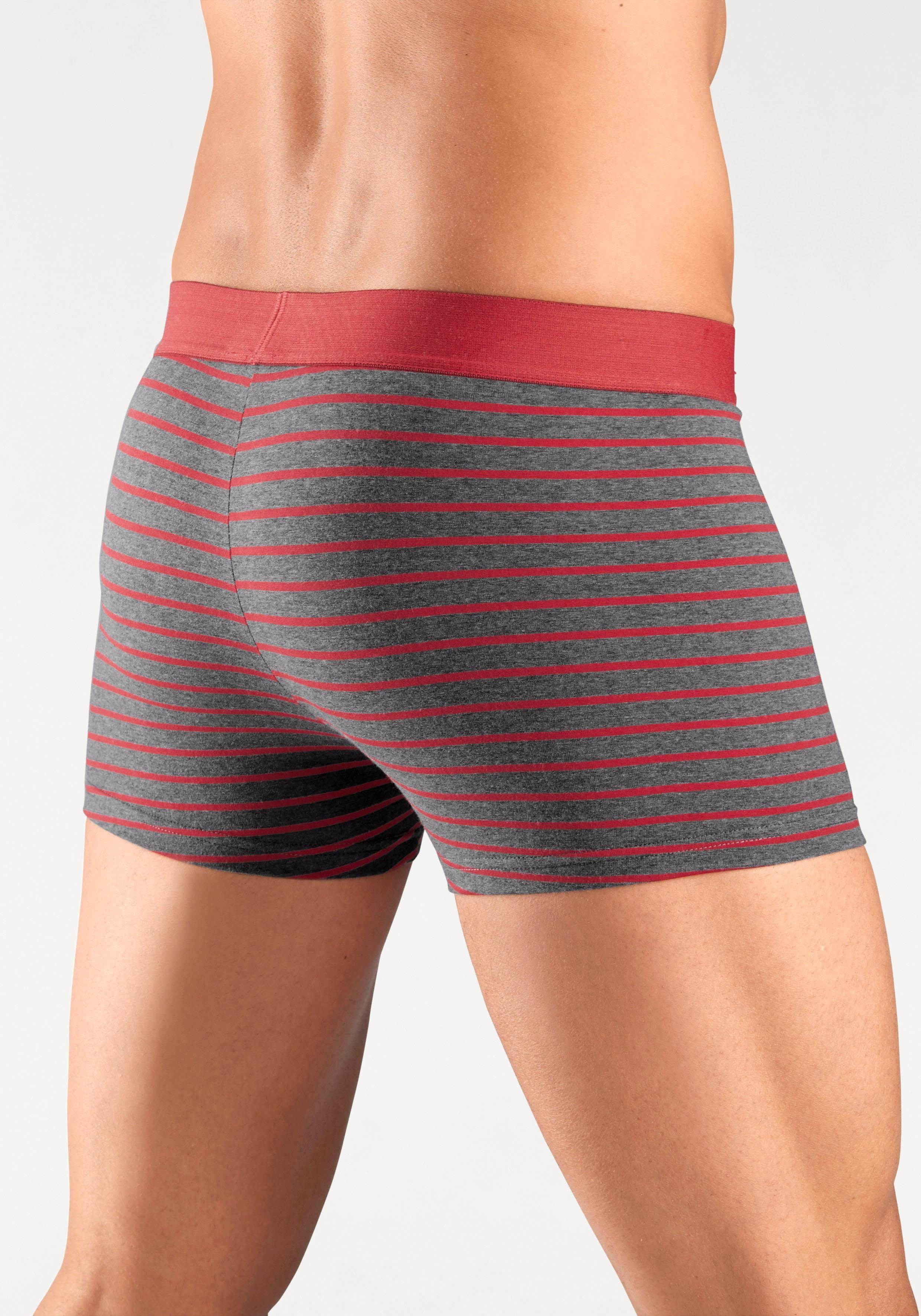 s.Oliver RED LABEL Beachwear Boxershort voor heren met contrastkleurige weefband (set, 4 stuks)