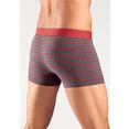 s.oliver red label beachwear boxershort gestreept met contrastkleurige weefband (set, 4 stuks) grijs