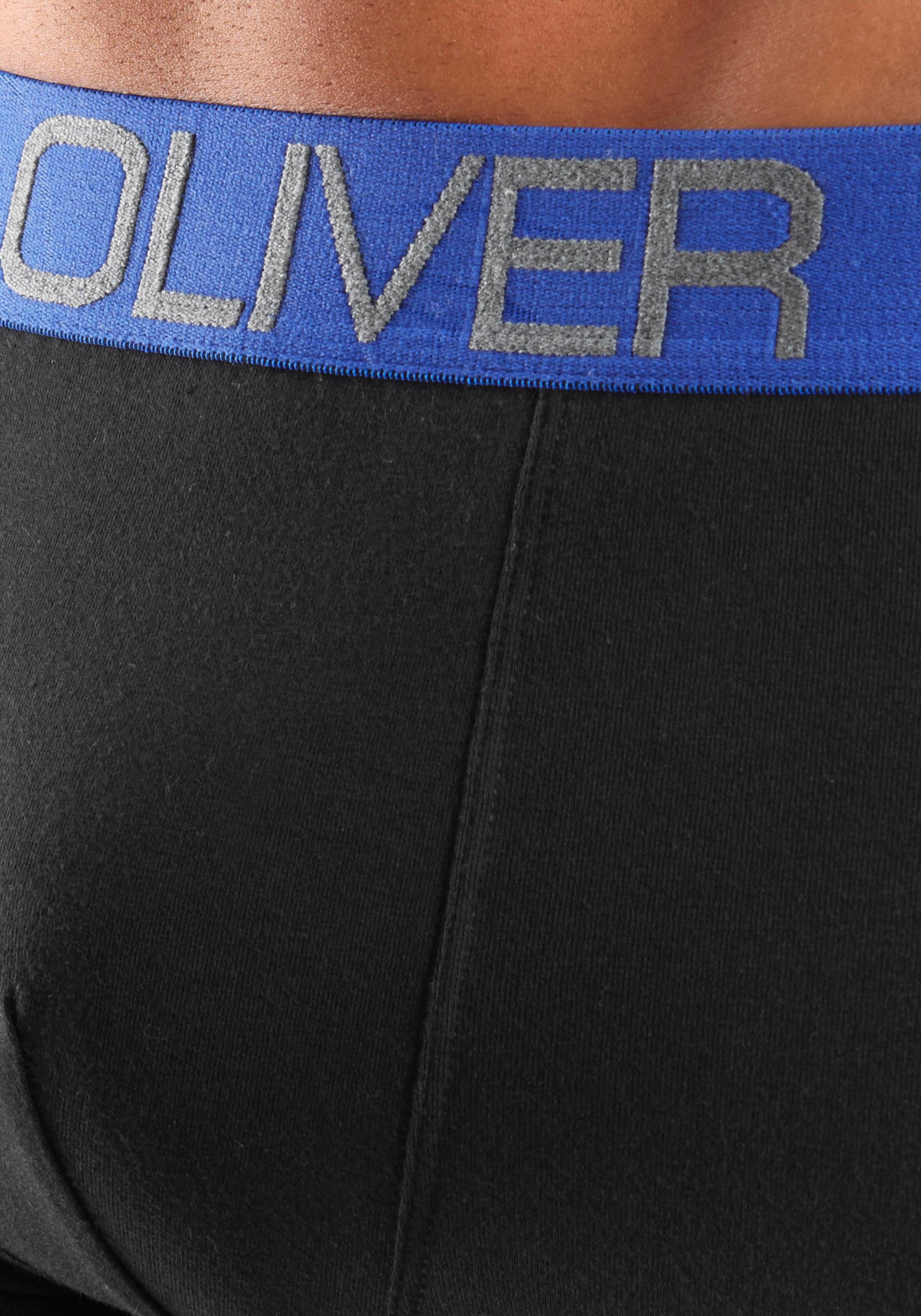 s.Oliver RED LABEL Beachwear Hipster strak zittende boxershorts voor heren van katoenmix (set, 4 stuks)