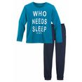 authentic le jogger pyjama who needs sleep' blauw