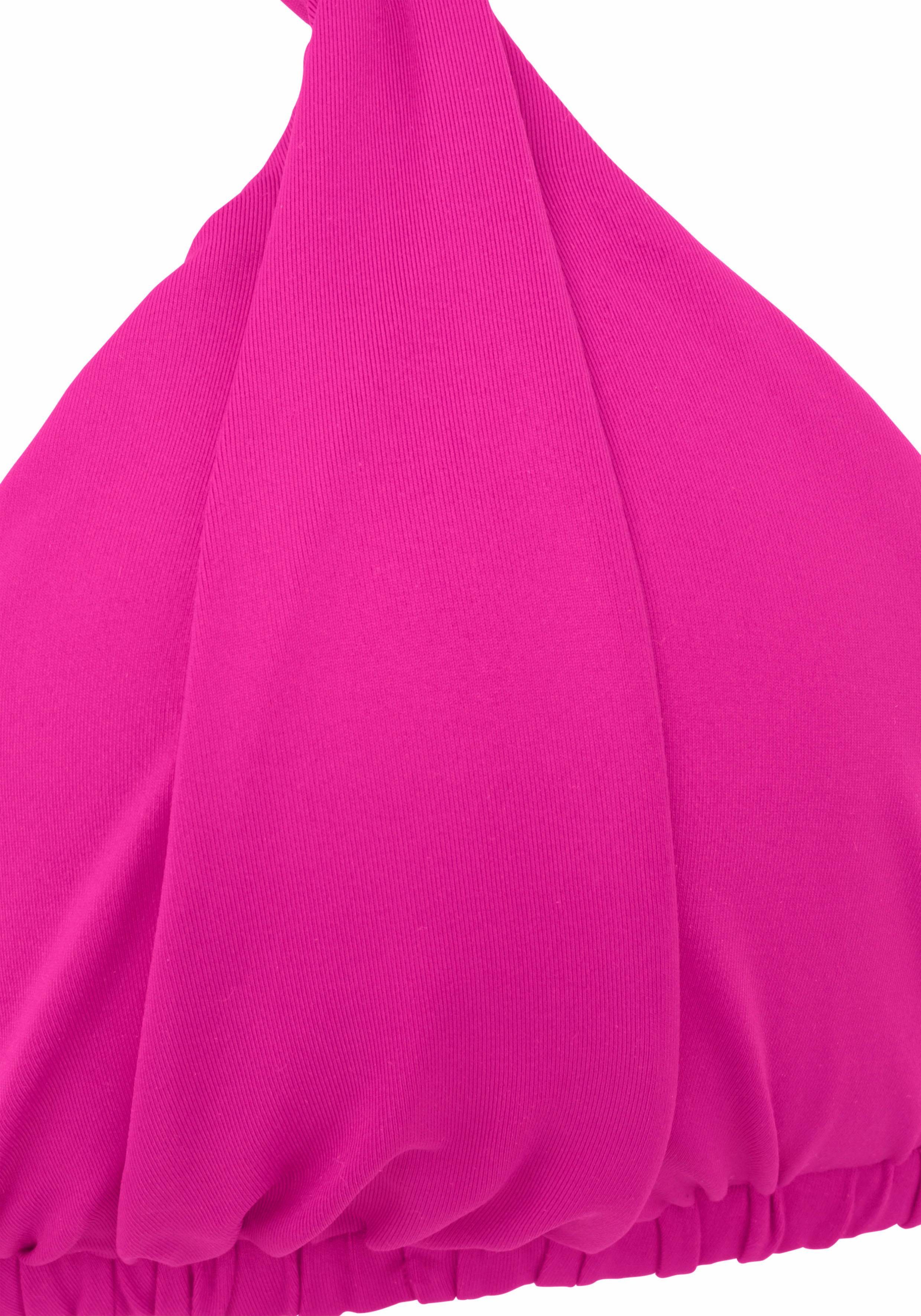 s.Oliver RED LABEL Beachwear Triangel-bikinitop Spain met plooi en dubbele bandjes