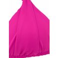 s.oliver red label beachwear triangel-bikinitop spain met plooi en dubbele bandjes roze