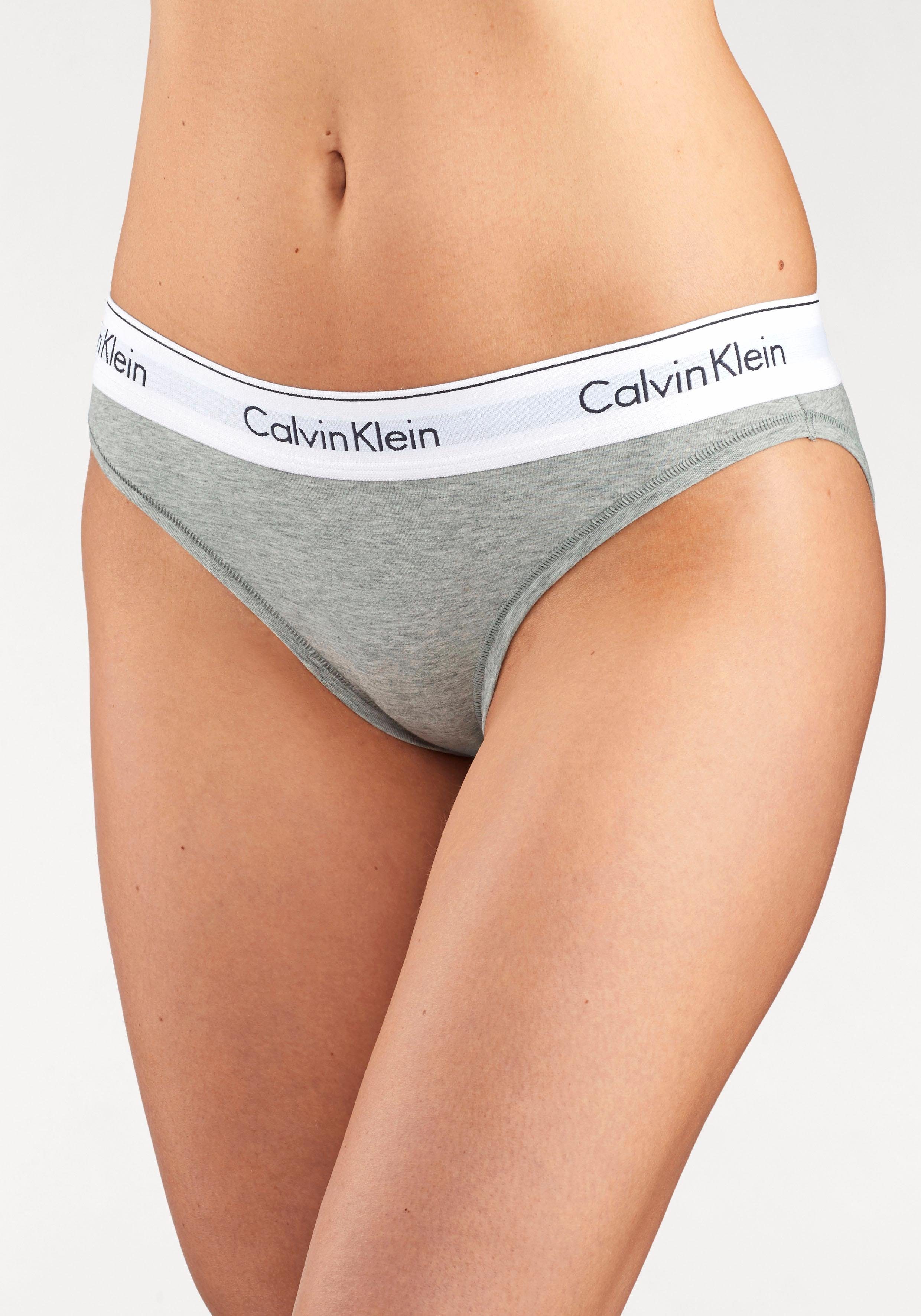 vinger huurling Begunstigde Calvin Klein Bikinibroekje Modern Cotton met brede boord bestel je online |  LASCANA