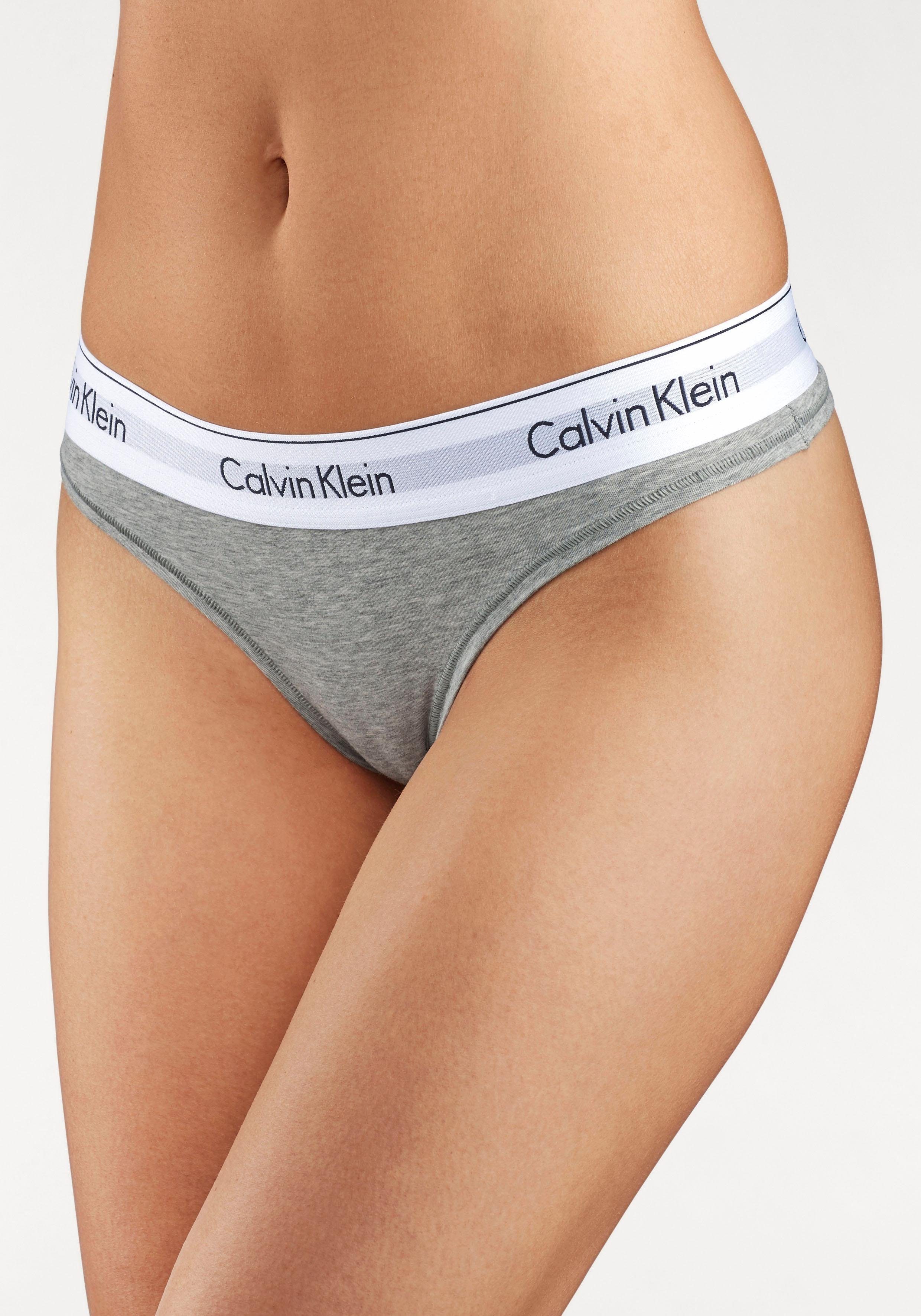 Calvin Klein String Modern Cotton met brede boord