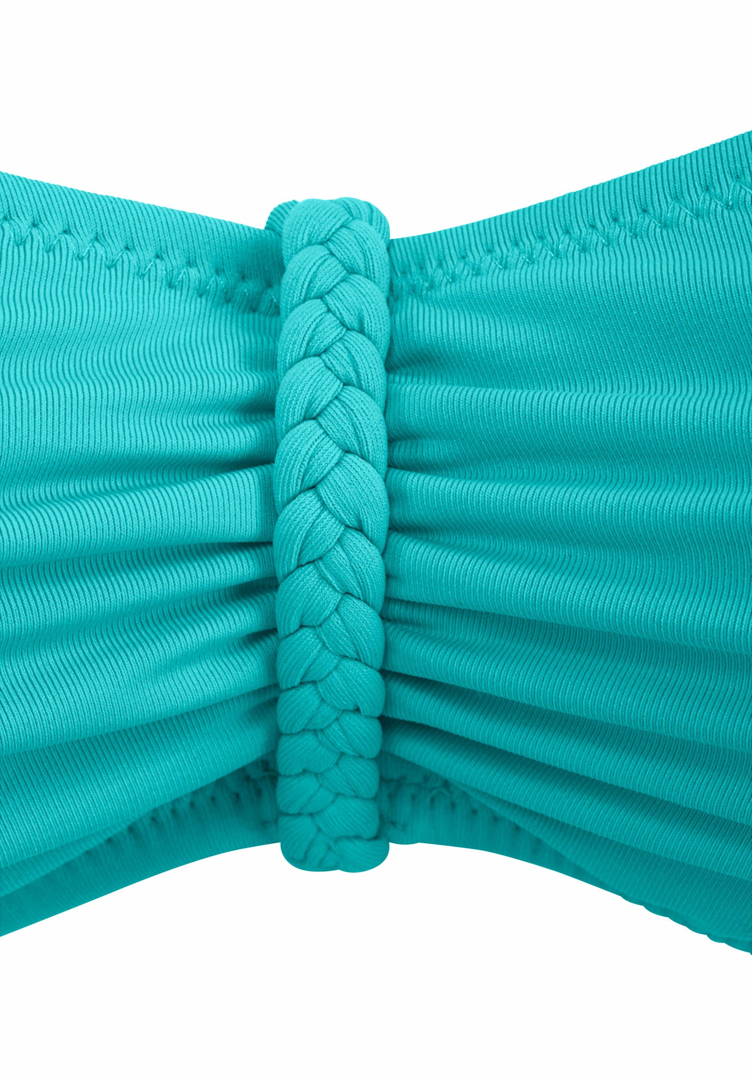 Buffalo Bandeau-bikinitop Happy met gevlochten detail