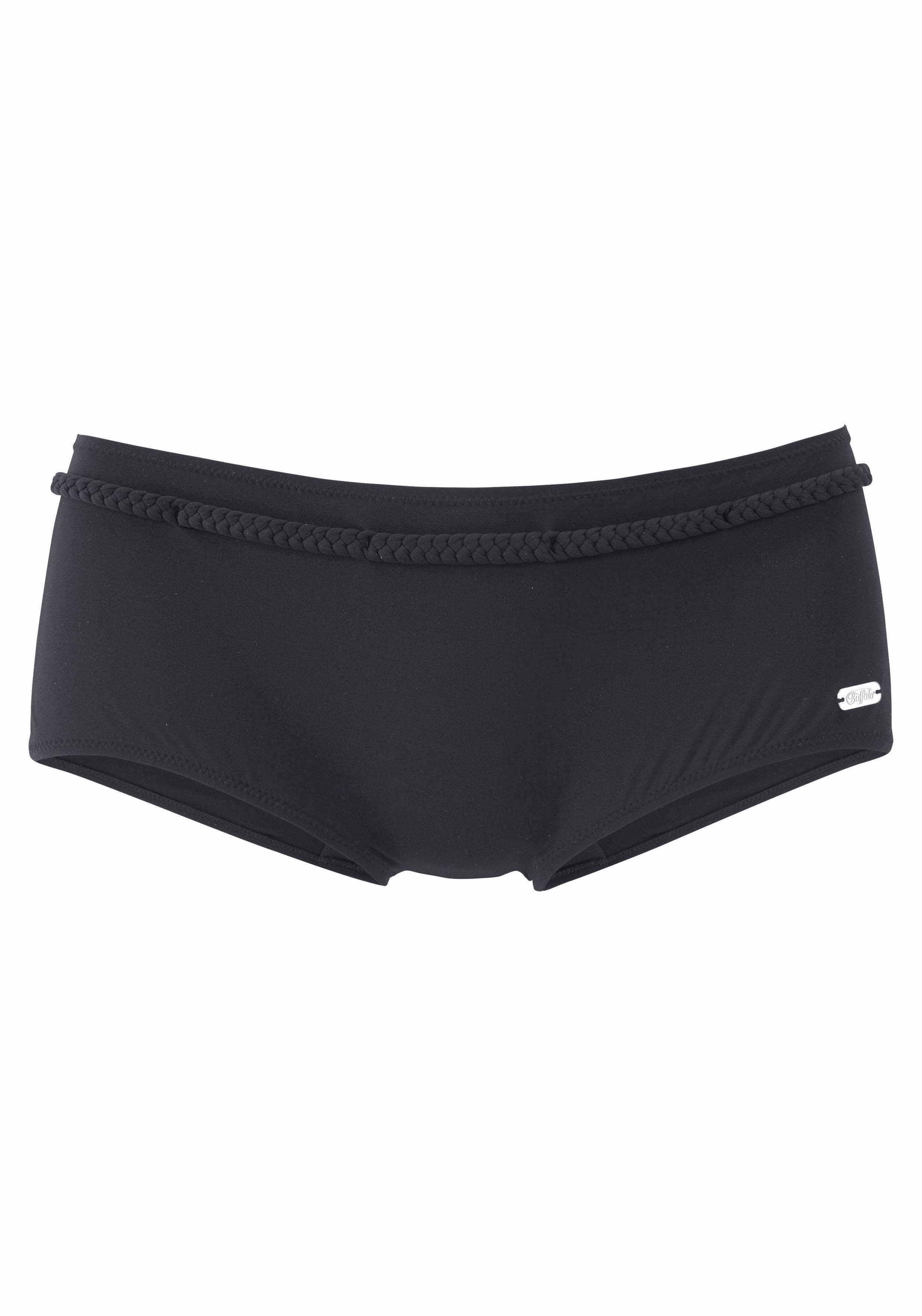 Buffalo Bikini-hotpants Happy met gevlochten sierriem