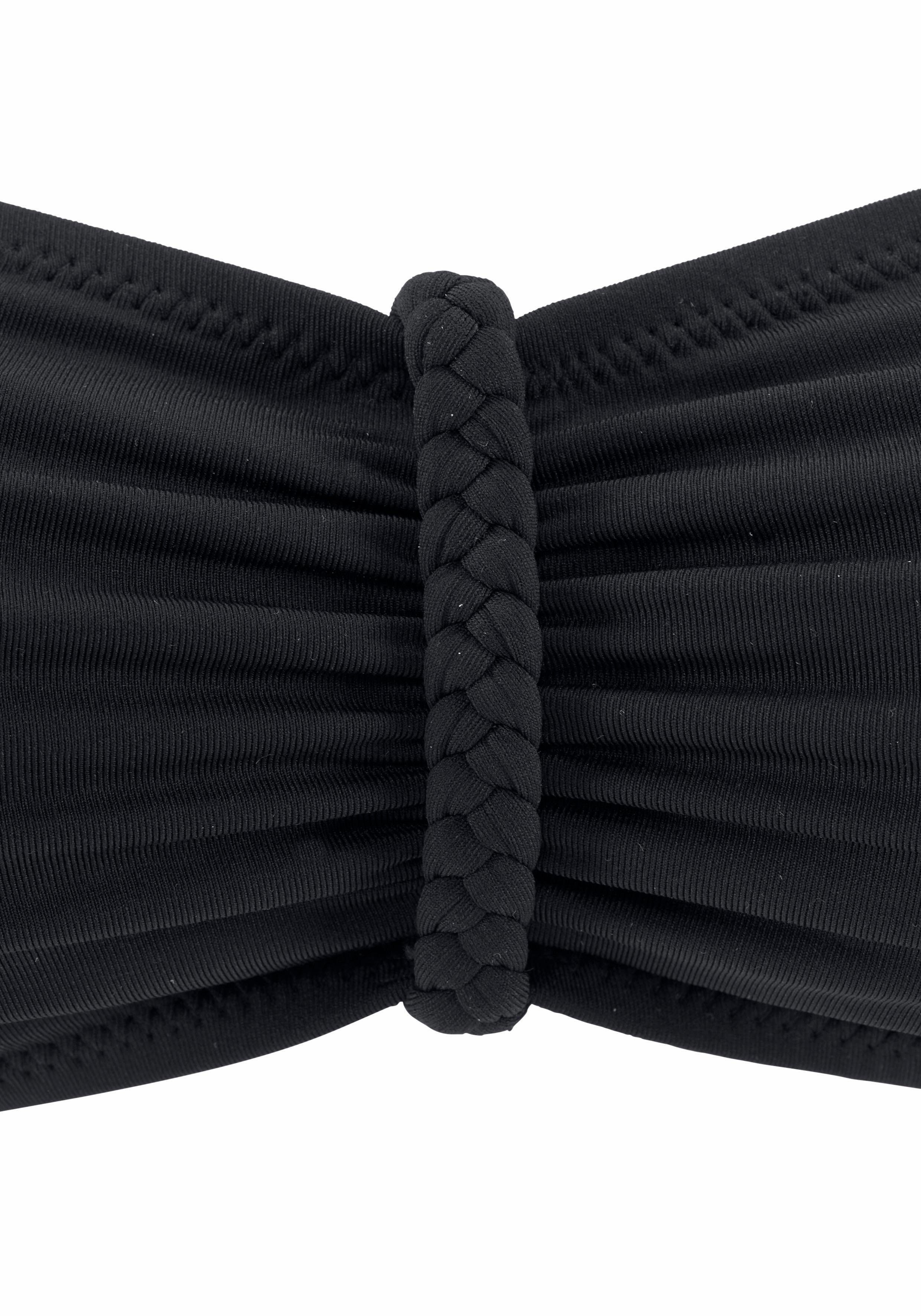 Buffalo Bandeau-bikinitop Happy met gevlochten detail