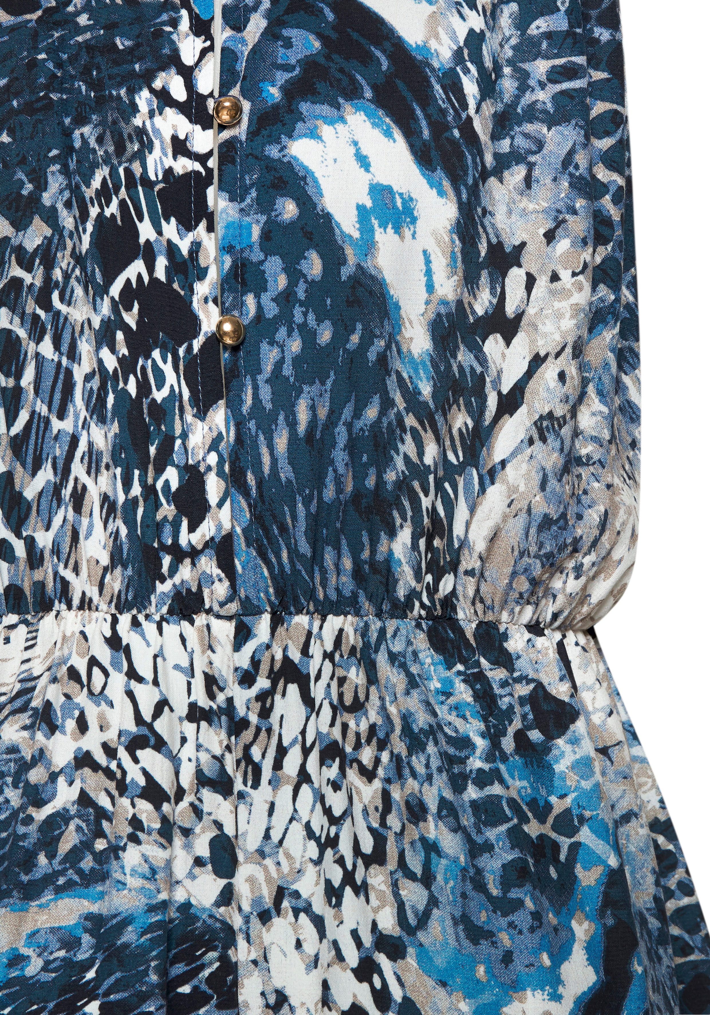 Lascana Maxi-jurk met alloverprint, licht zomerjurk, soepel strandjurk