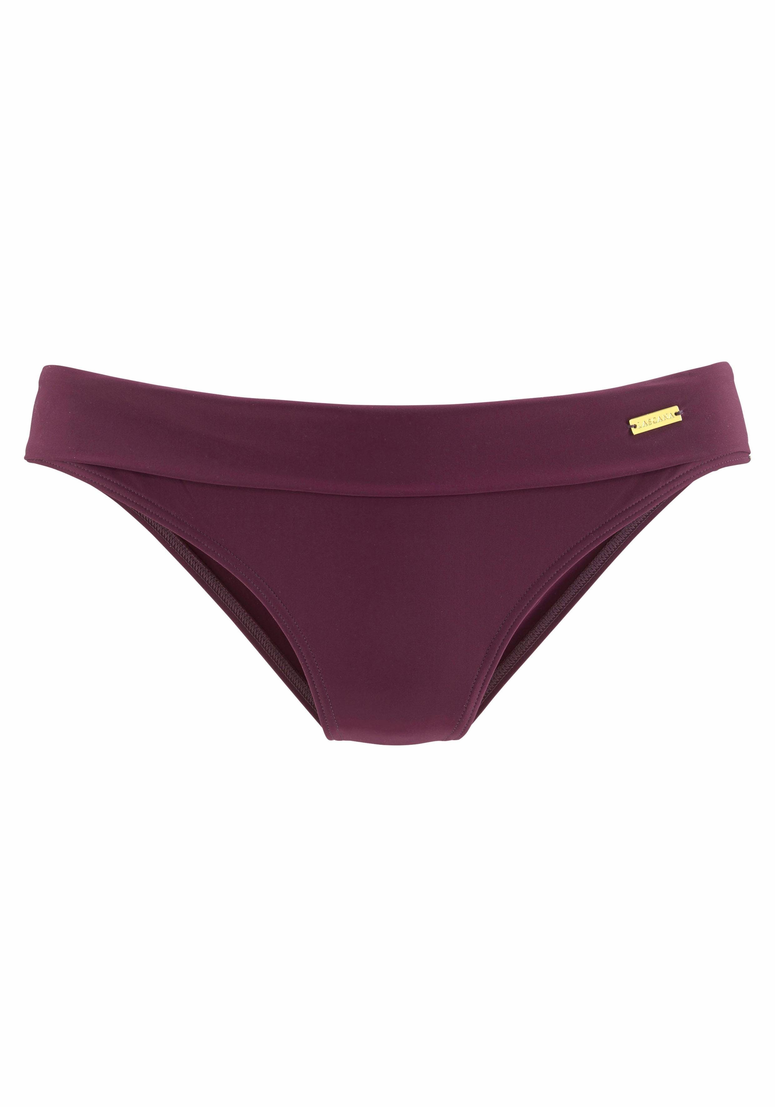 Lascana Bikinibroekje Italy met omslagband bikini broekjes maat 44 rood