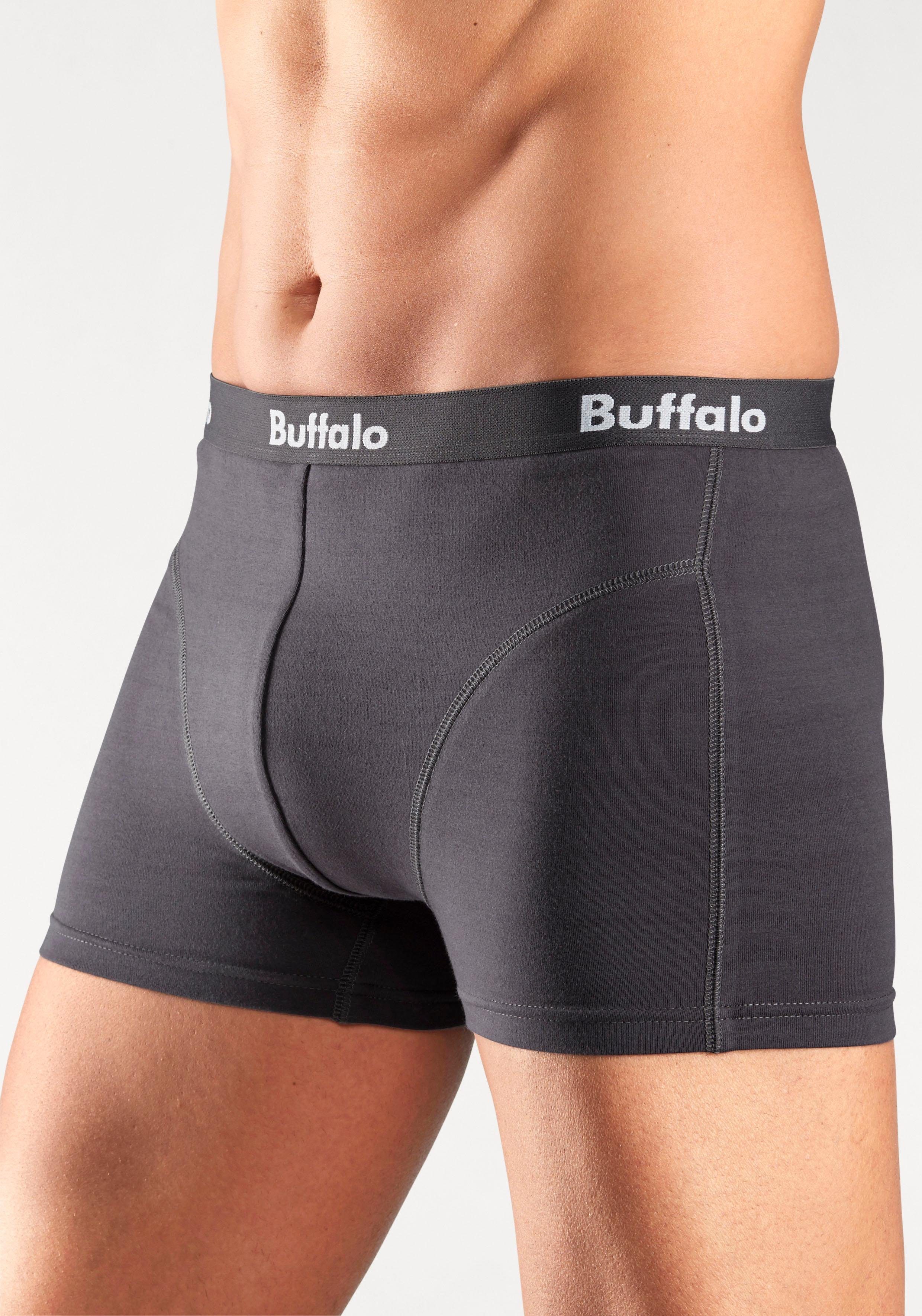 Buffalo Boxershort met overlocknaden voor (set, 3 stuks)