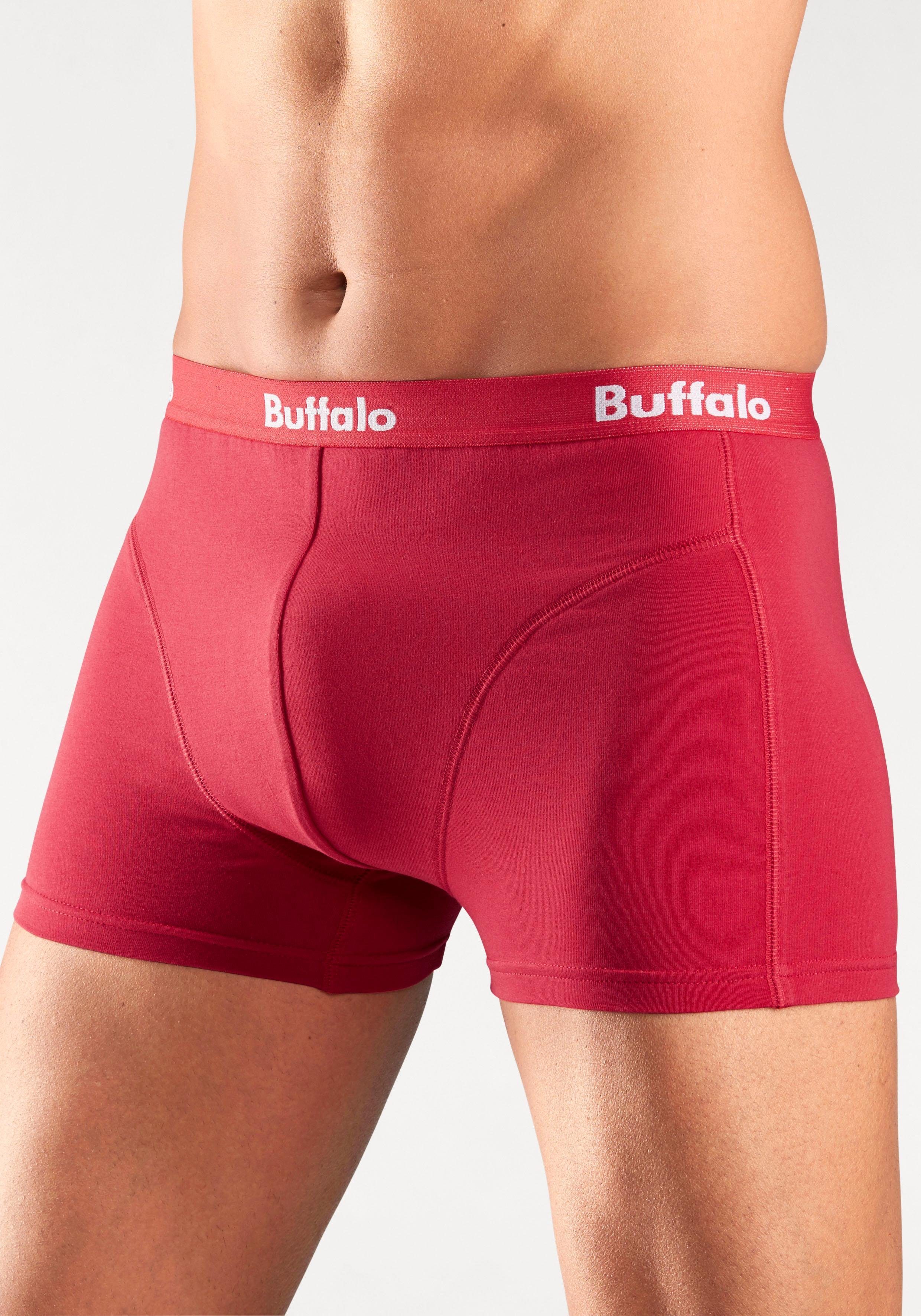 Buffalo Boxershort met overlocknaden voor (set, 3 stuks)