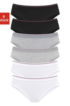 h.i.s bikinibroekje met bredere boord (6 stuks) multicolor