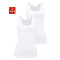 h.i.s hemd elastische katoenkwaliteit (set van 2) wit