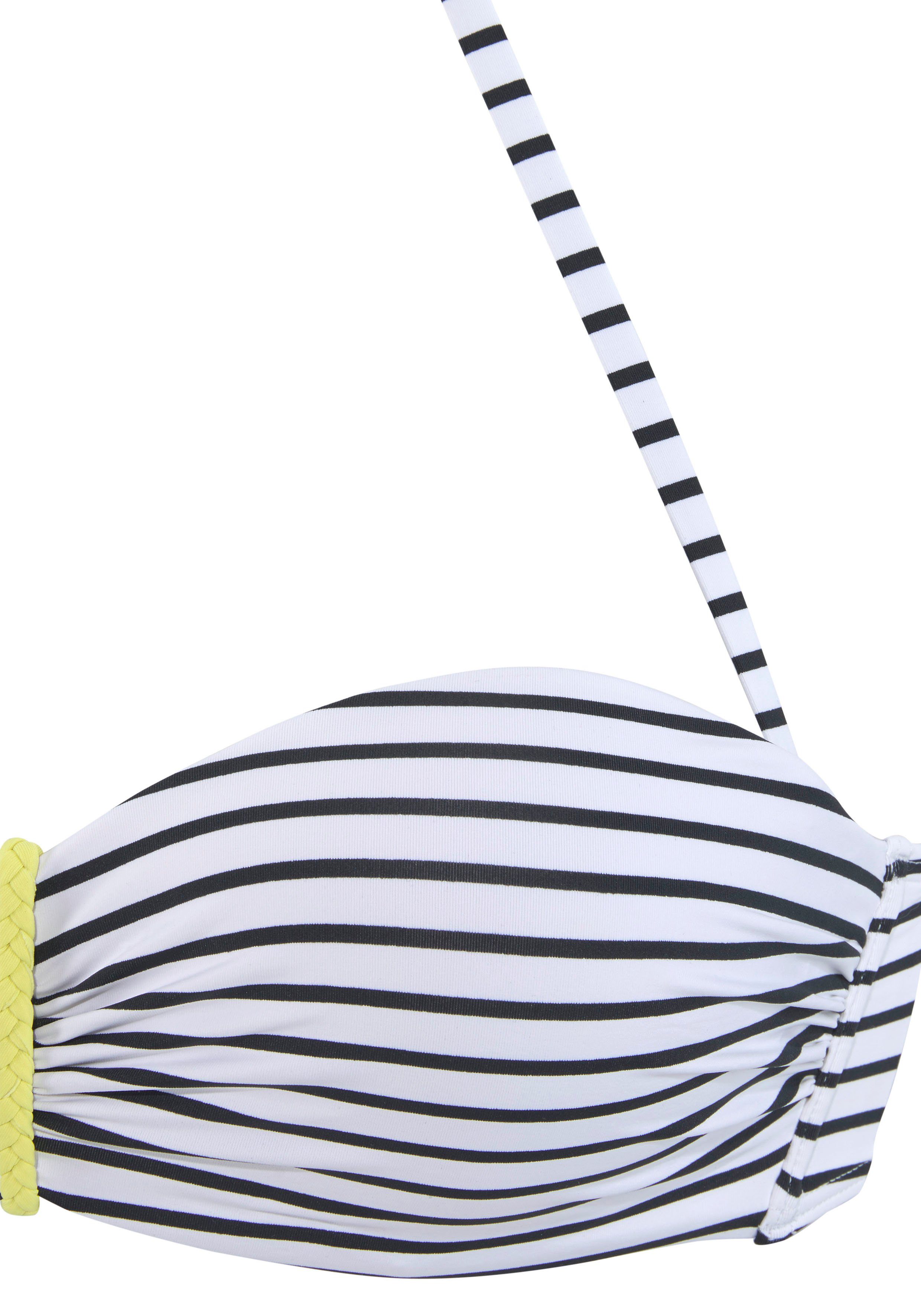 Venice Beach Beugelbikinitop in bandeaumodel CAMIE in coole streep-look