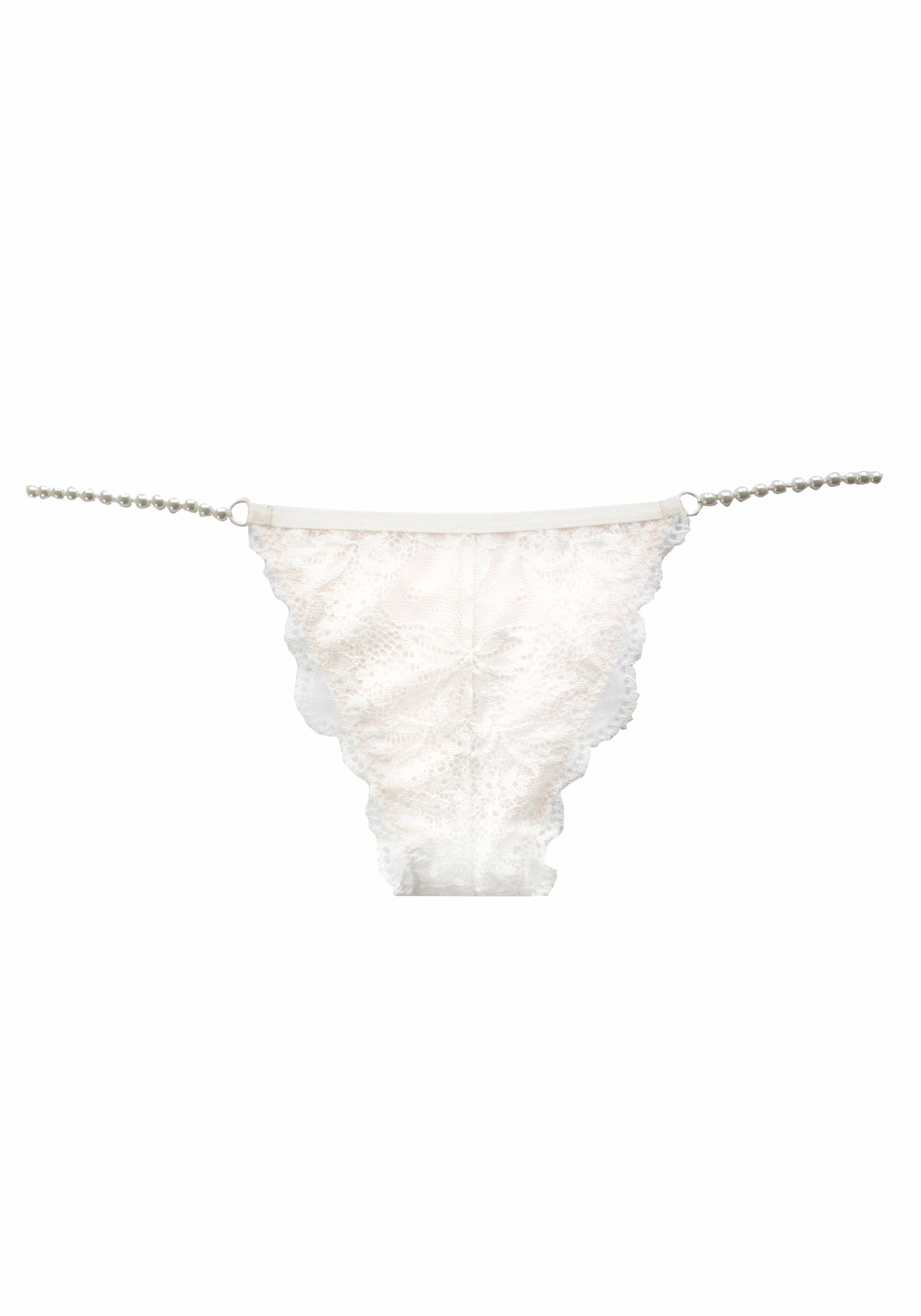 Lascana Rio-slip met elegante kralendetails