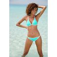 venice beach triangel-bikinitop l.a. met contrast-piping groen