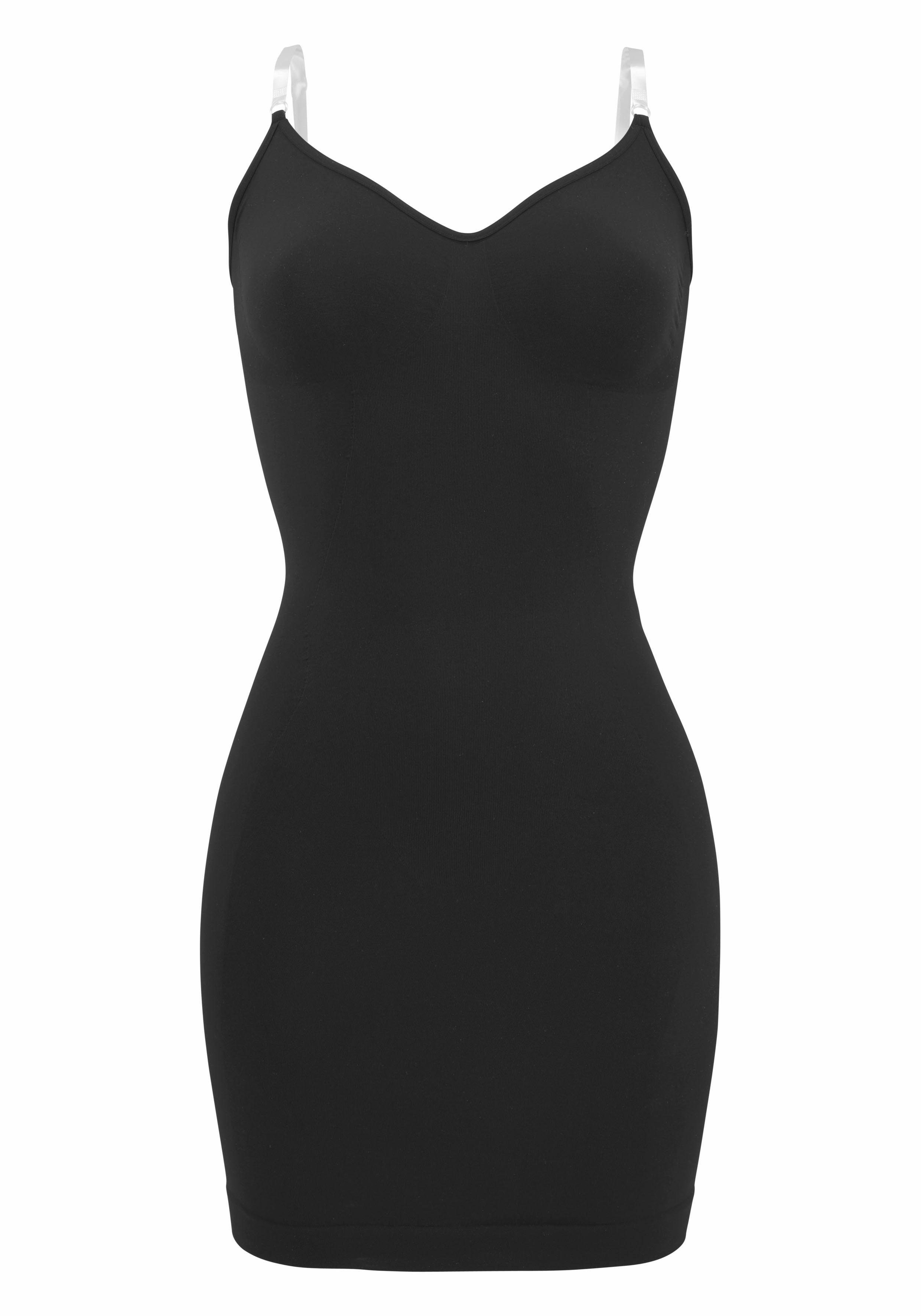 Lascana Shaping-jurk NAADLOOS met transparante bandjes, shapewear, basic