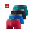 s.oliver red label beachwear boxershort met contrastkleurige weefband (set, 4 stuks) multicolor