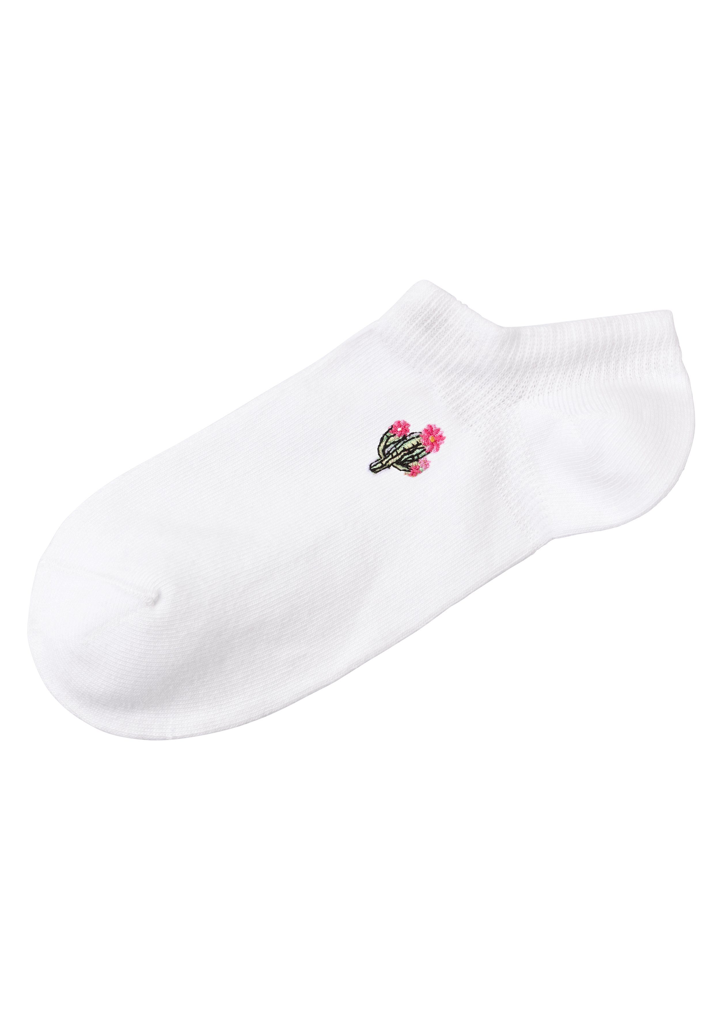 H.I.S Sneakersokken met motiefborduursel (set, 5 paar)