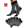 h.i.s sokken met knelvrije boord (6 paar) zwart