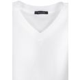 schiesser shirt met v-hals basic om ergens onder te dragen (set van 2) wit