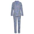 vivance dreams pyjama met bloemenprint paars