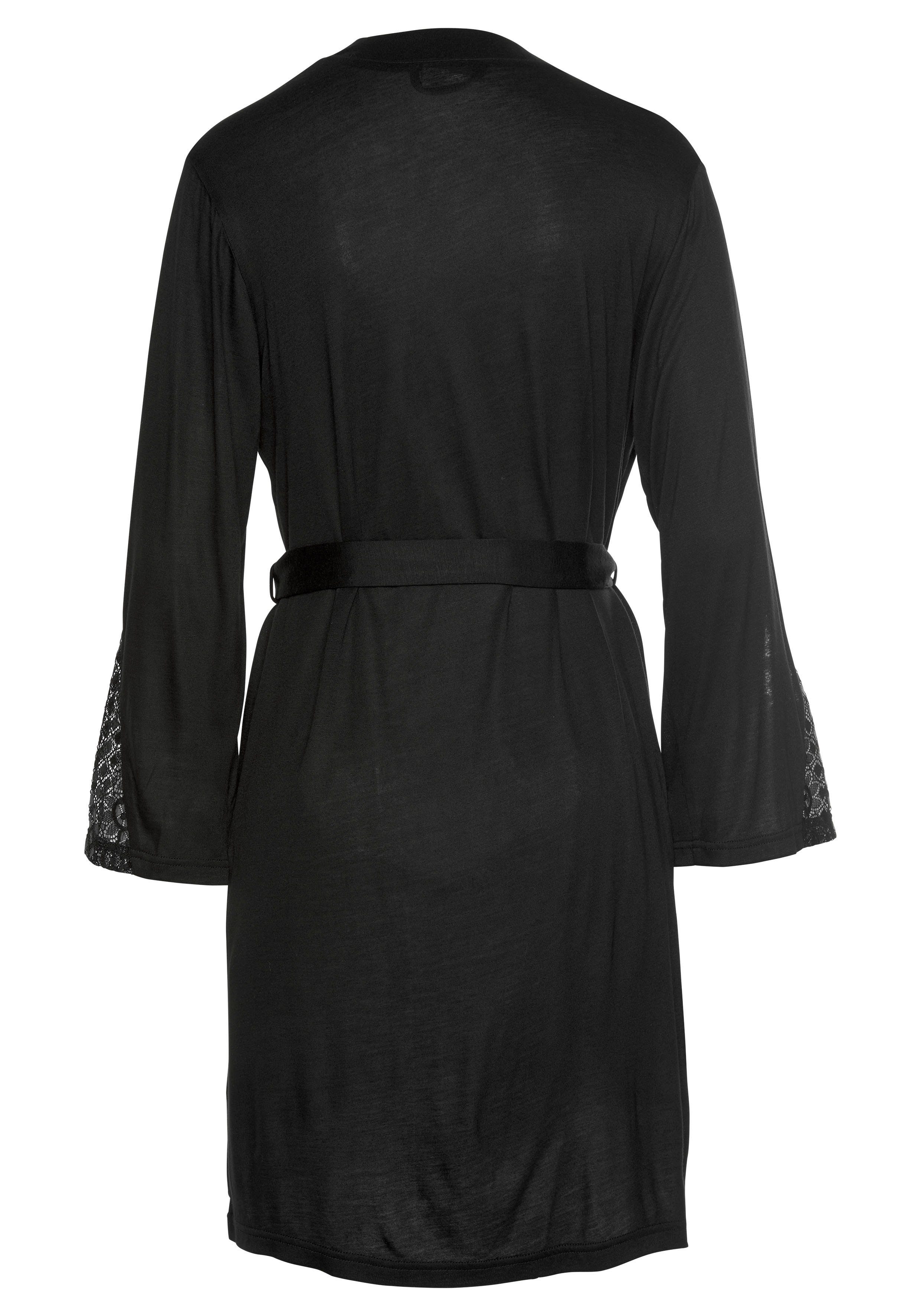 Lascana Kimono met lange mouwen en kanten details