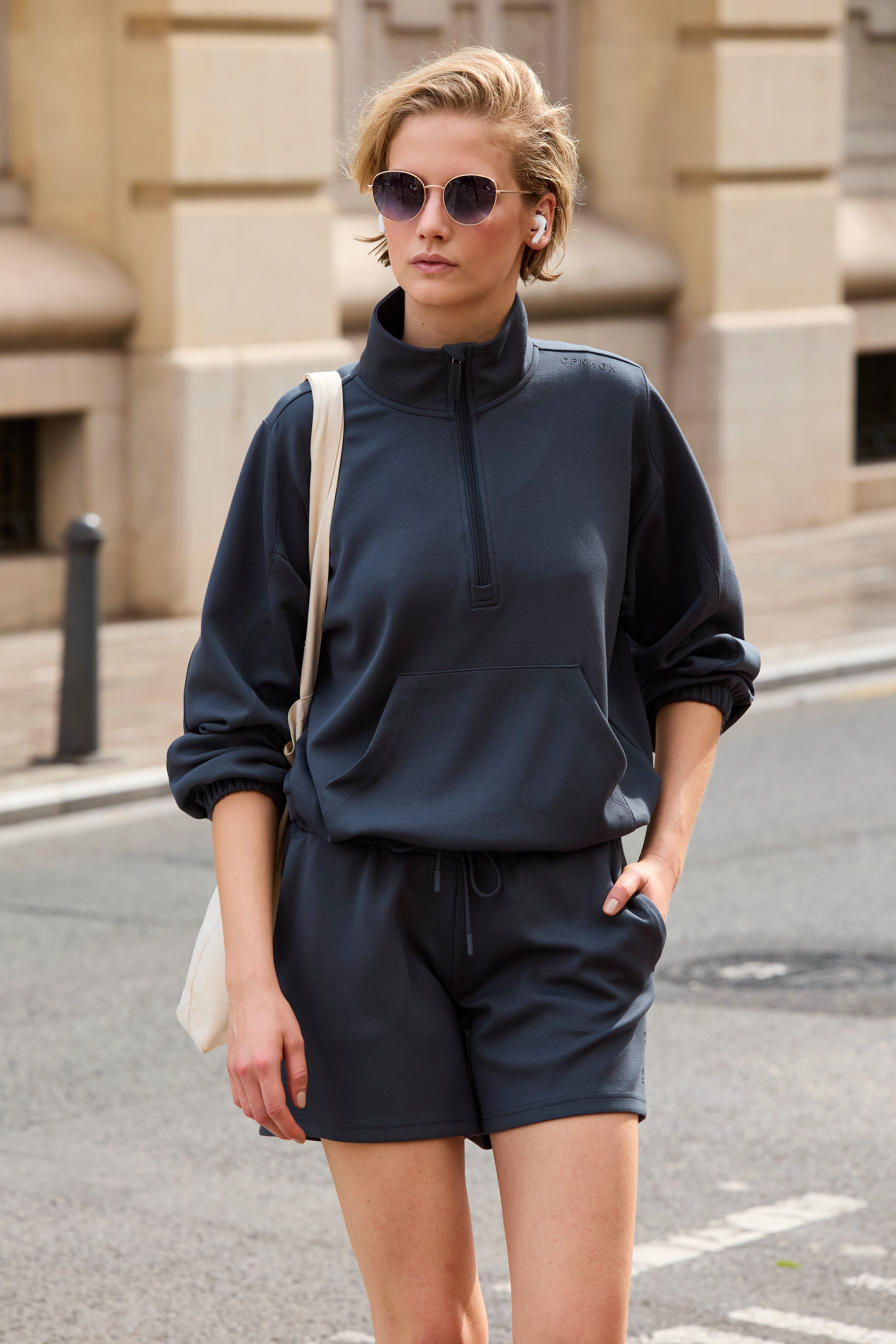 Copenhagen Studios Sweatshort uit hoogwaardige materiaal