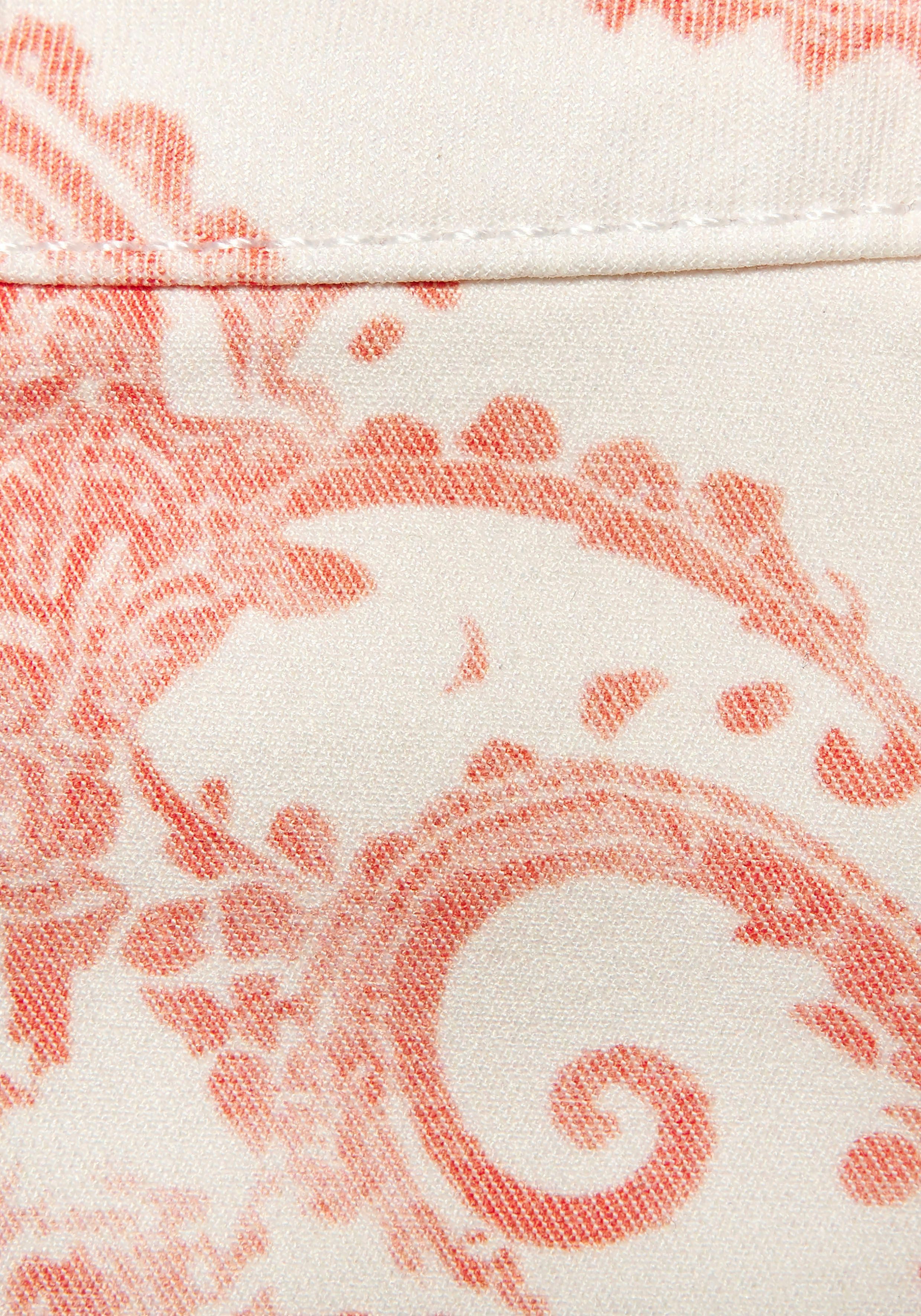 Lascana Jeansshort met paisley-print, bermuda's om op te rollen, korte broek met stretch